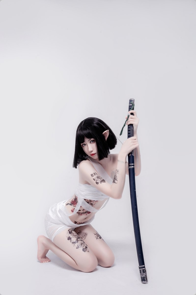 Cos阮邑Fairy绑带和武士41P精修版
