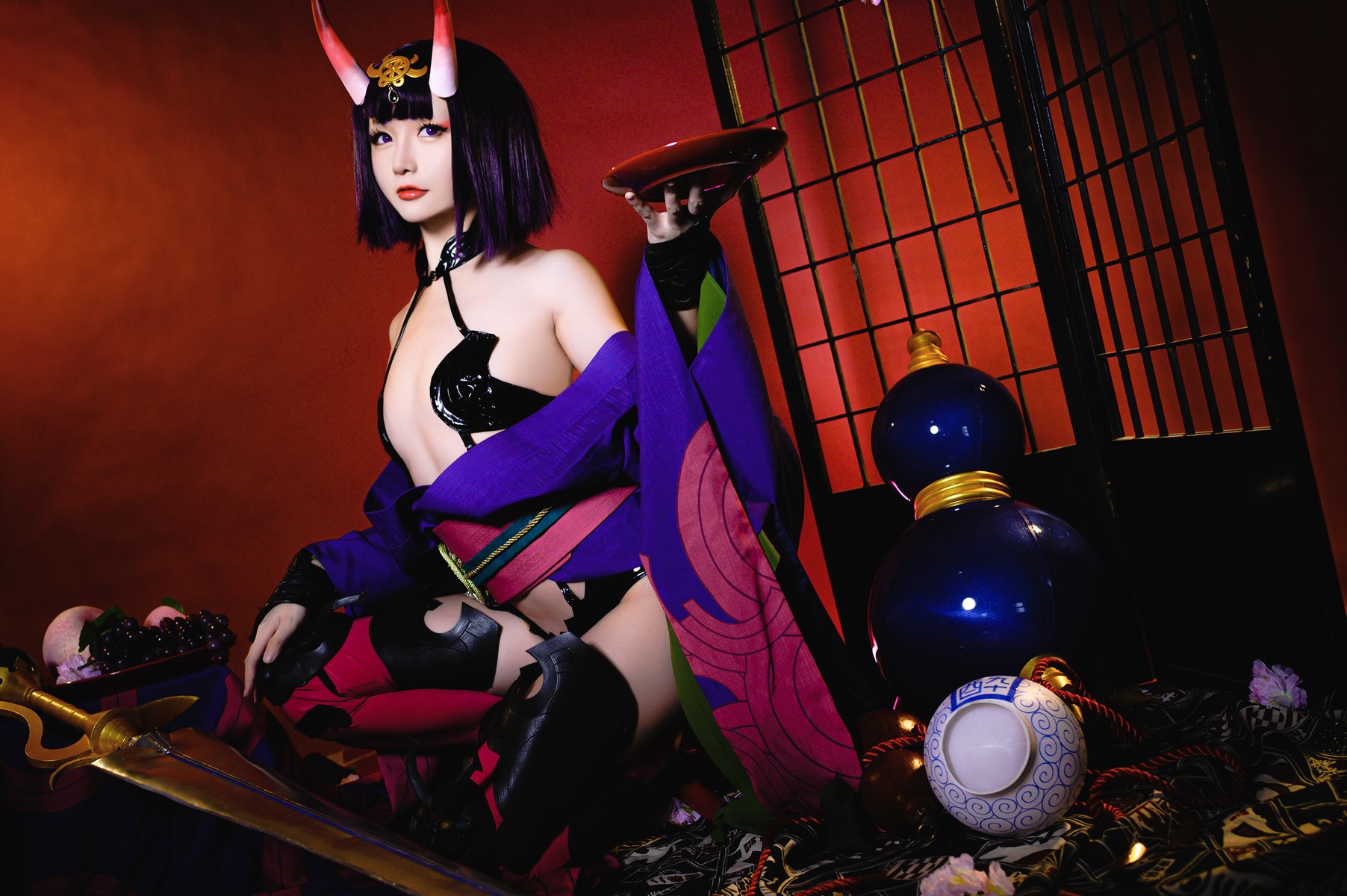 Cosplay星之迟迟Hoshilily酒吞原皮高清全套