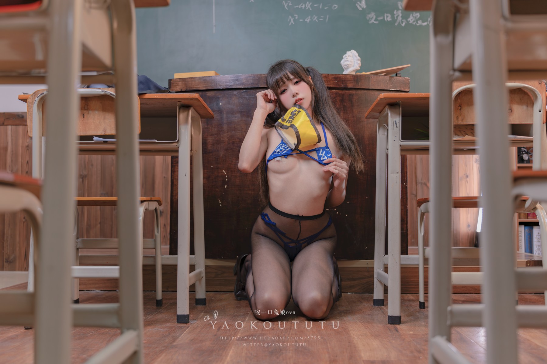 Cosplay黏黏团子兔六月订阅学生会长竞选中脸红的思春期精品合集