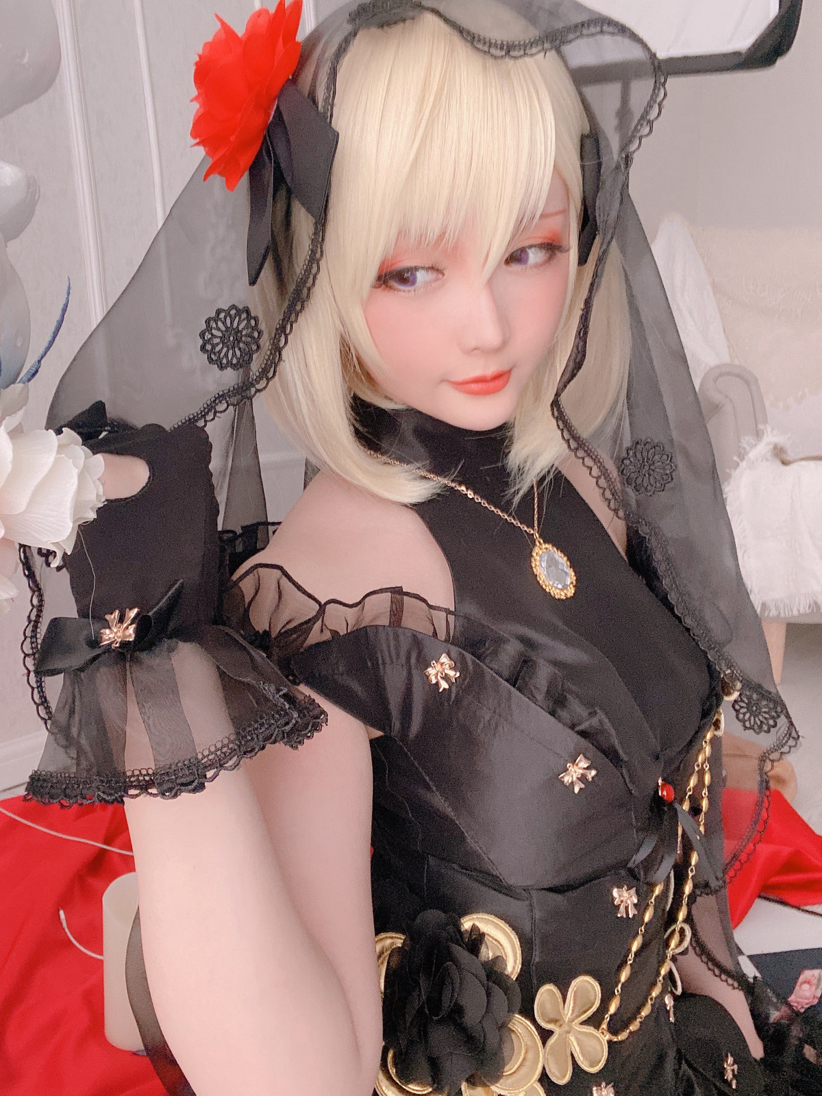 Cosplay星之迟迟HoshililyZ23婚纱4K图集