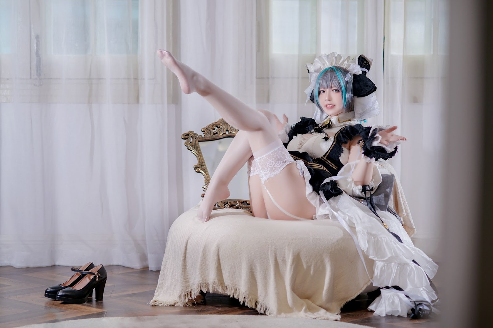 Cosplay半半子柴郡稀有资源