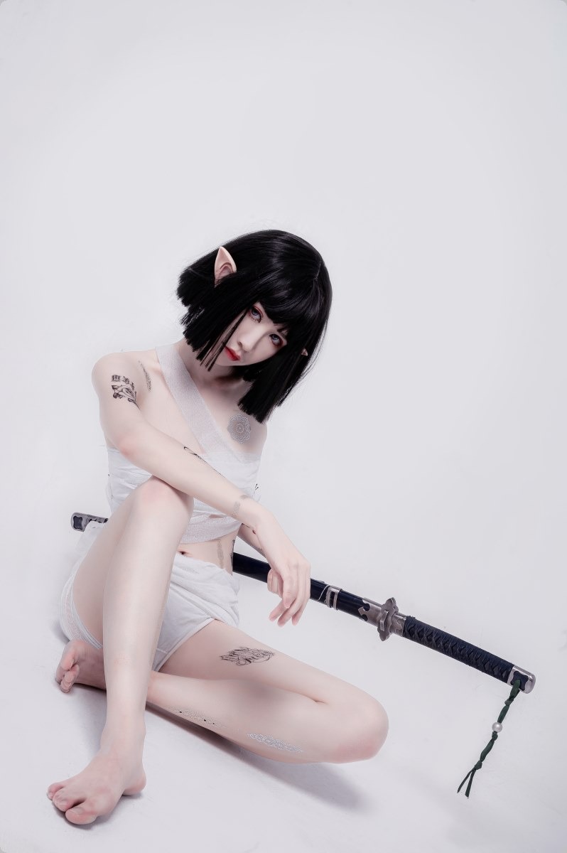 Cos阮邑Fairy绑带和武士41P精修版