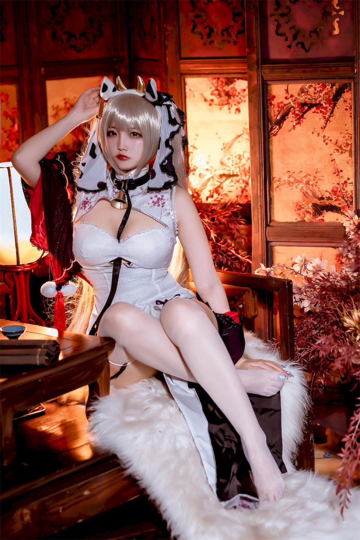 Cosplay二佐Nisa碧蓝航线可畏旗袍独家发布