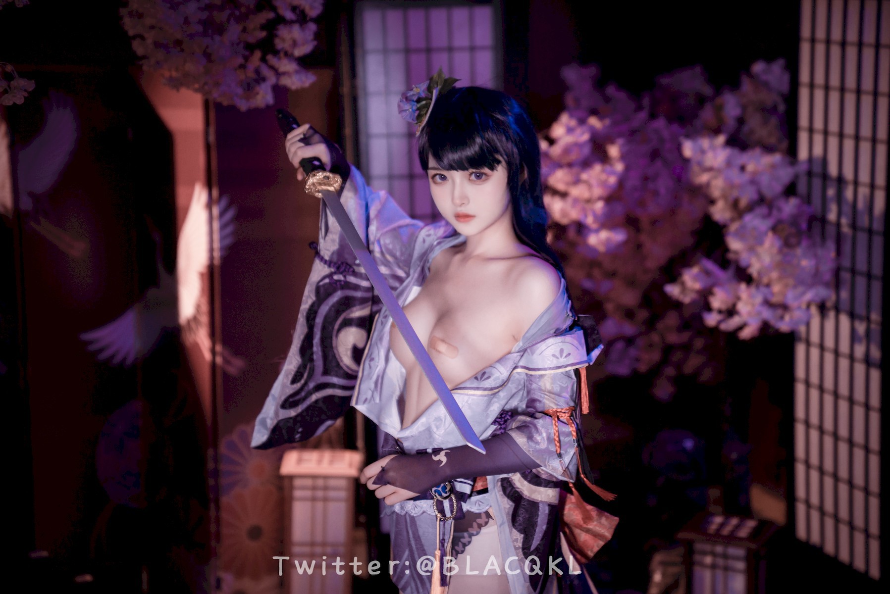 Cosplay白莉愛吃巧克力雷電將軍原版写真