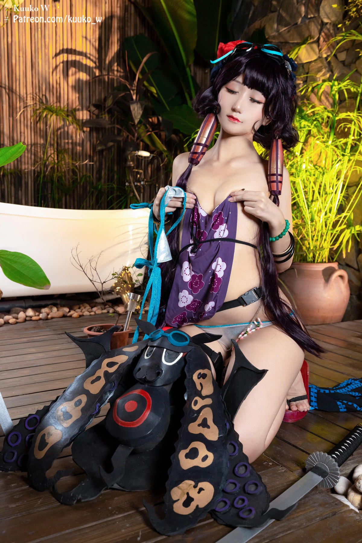 CosplayKuukoWクー子HoukusaiSaber网红写真