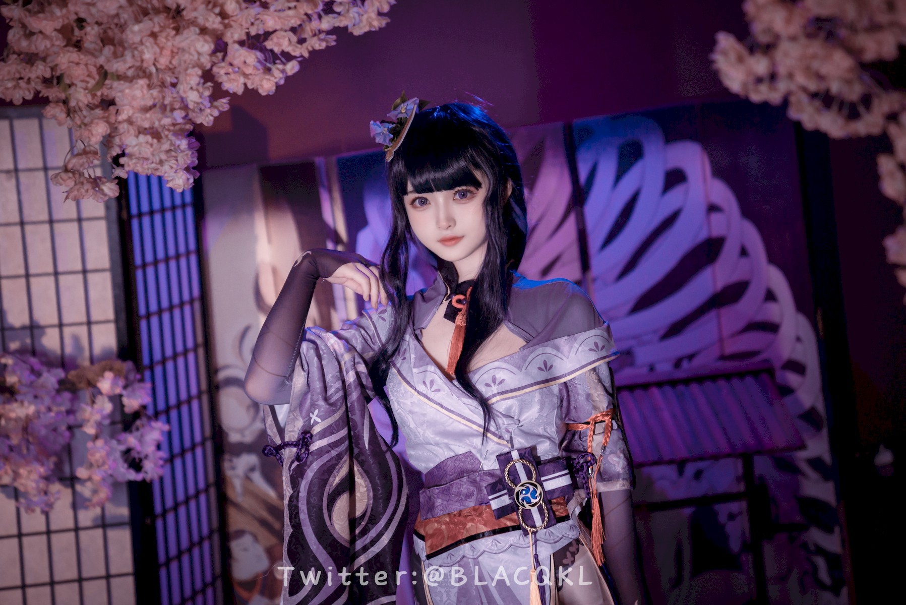Cosplay白莉愛吃巧克力雷電將軍原版写真