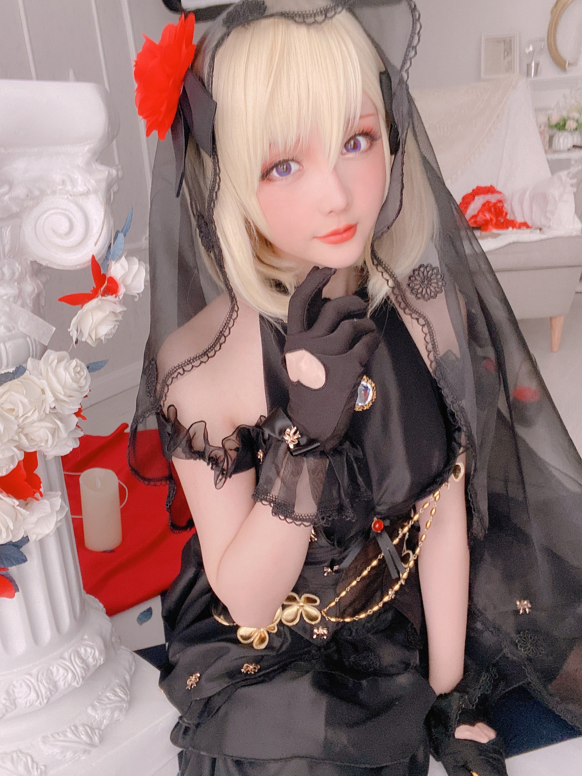 Cosplay星之迟迟HoshililyZ23婚纱4K图集