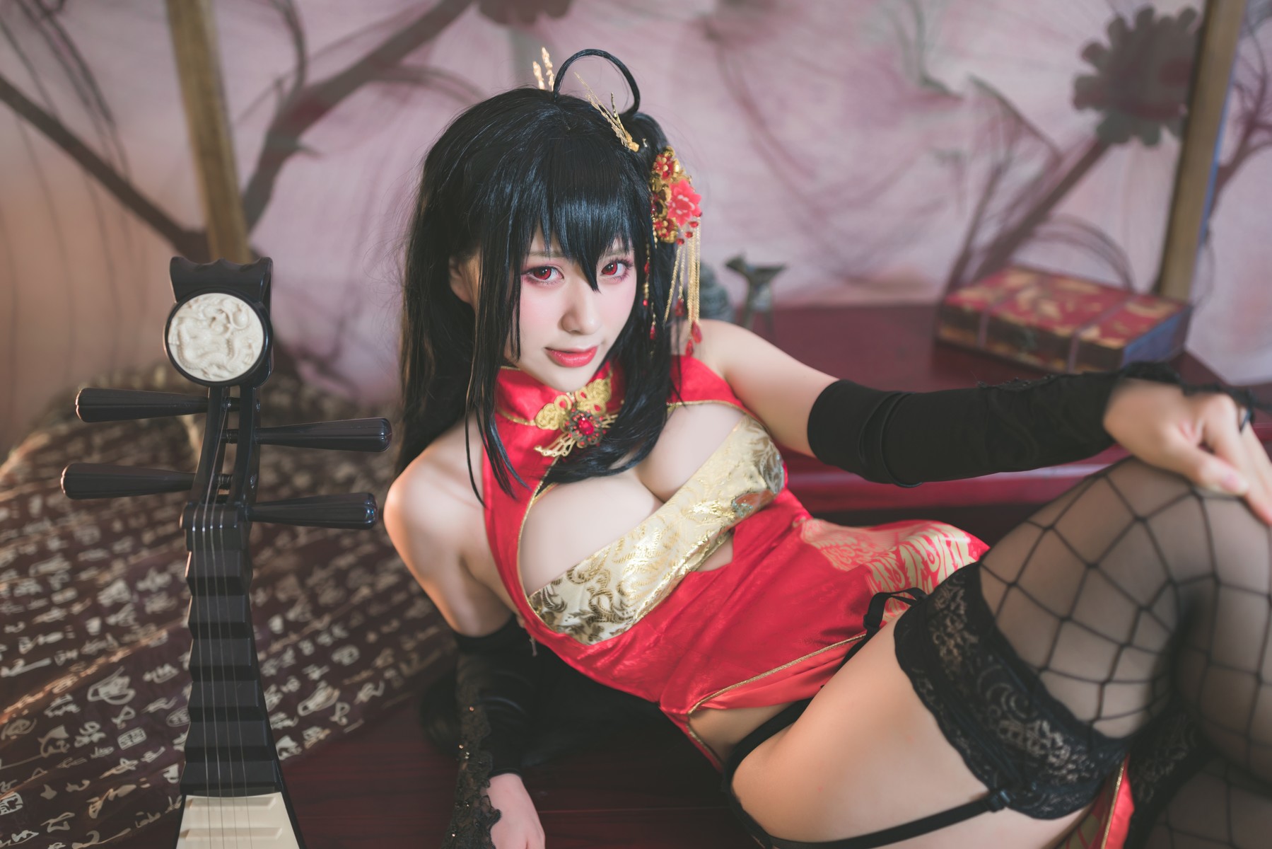 Cosplay柘烟Zuken大凤旗袍原版写真
