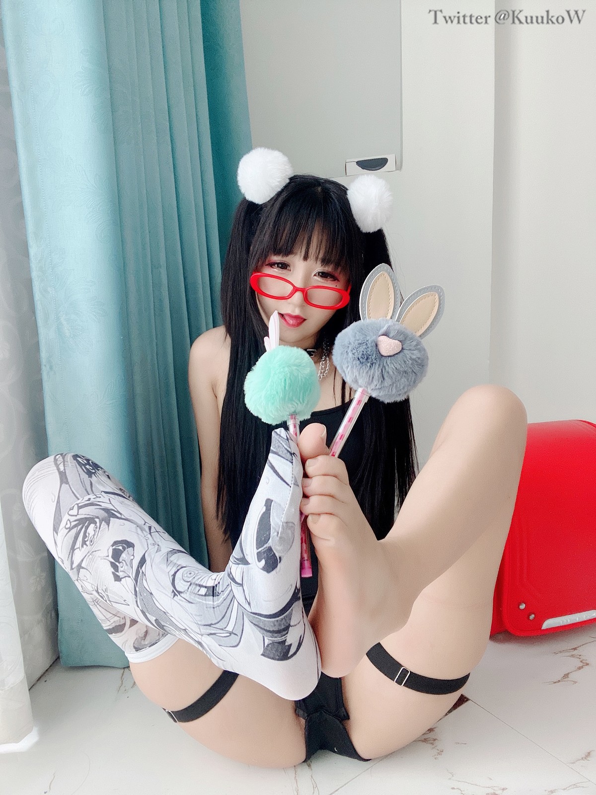 CosplayKuukoWクー子MeganeChan热门写真