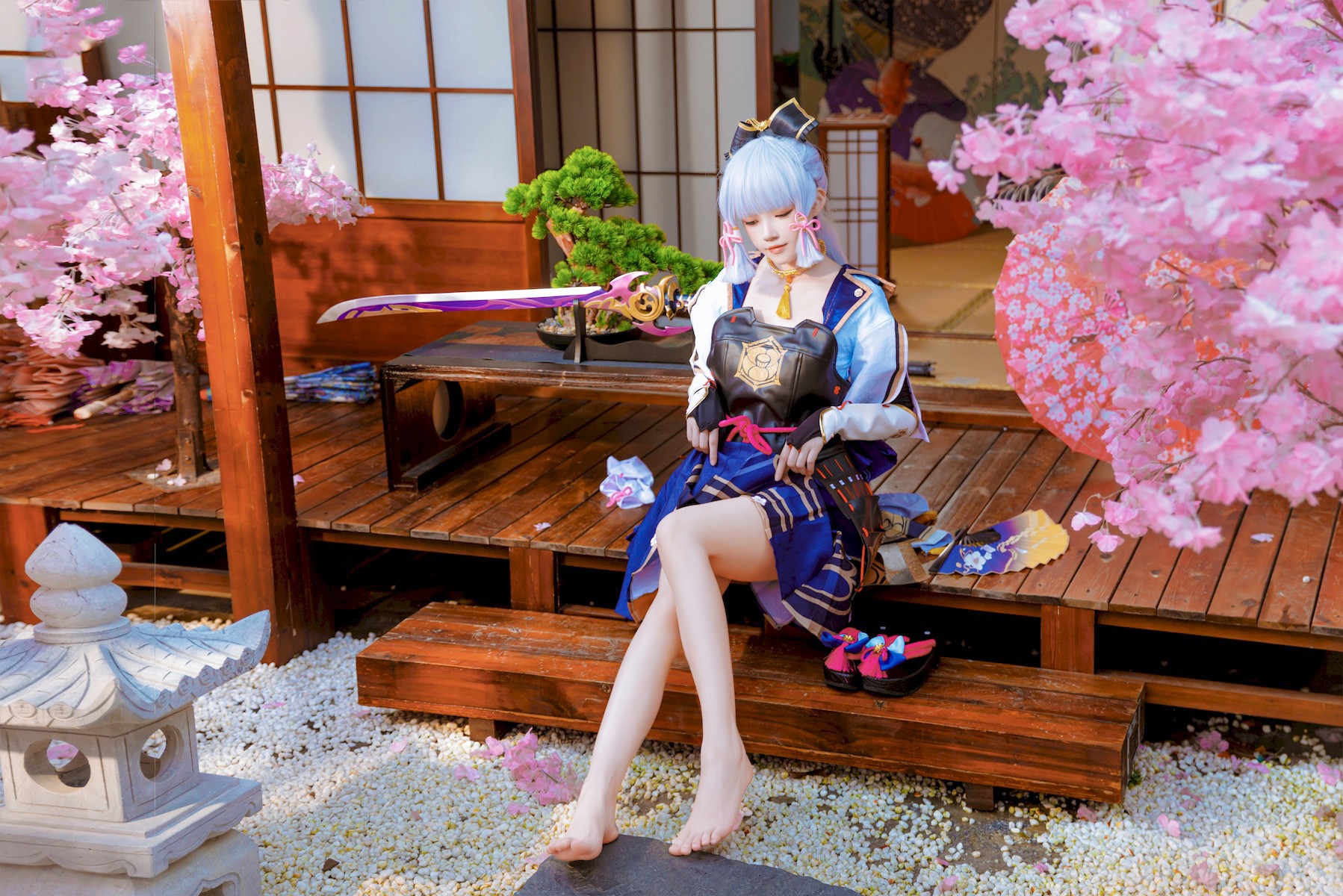 Cosplay桜桃喵神里绫华AyakaKamisato精修版