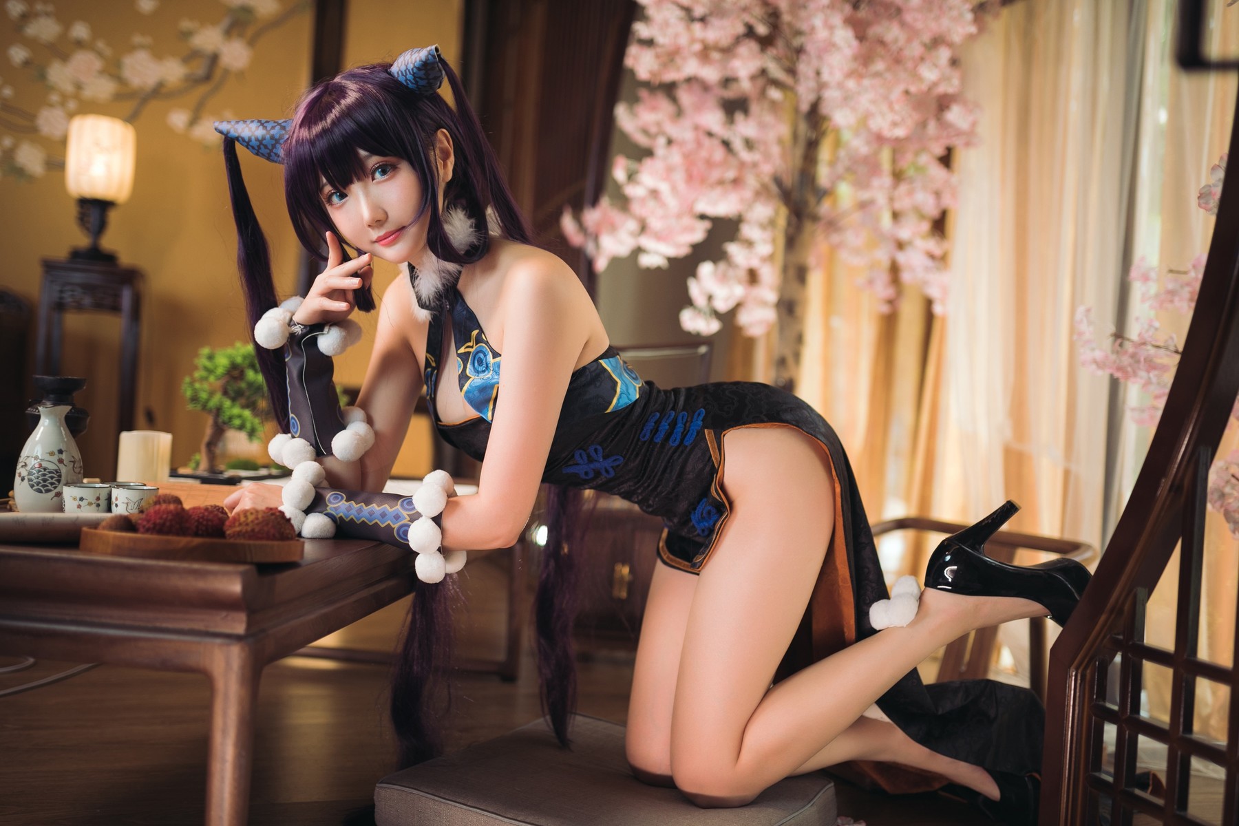 Cosplay瓜希酱杨贵妃套图