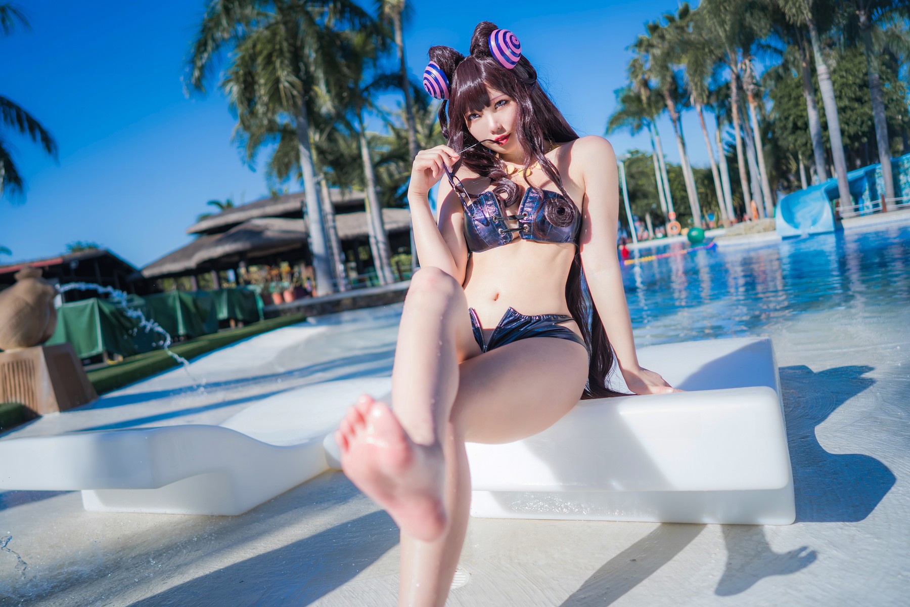 Cosplay墨玉紫式部泳装人气写真