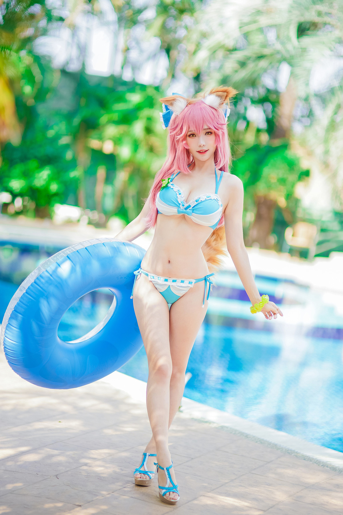 CosplayElyEE子玉藻前泳池写真集