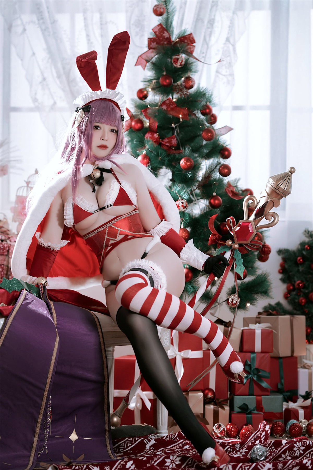Cosplay半半子ChristmasBunnyAike写真集