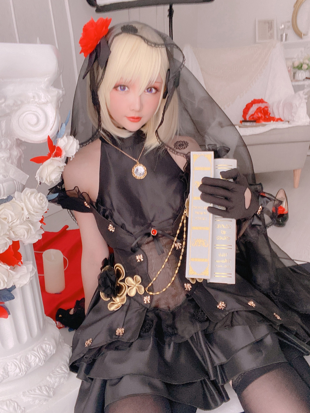 Cosplay星之迟迟HoshililyZ23婚纱4K图集