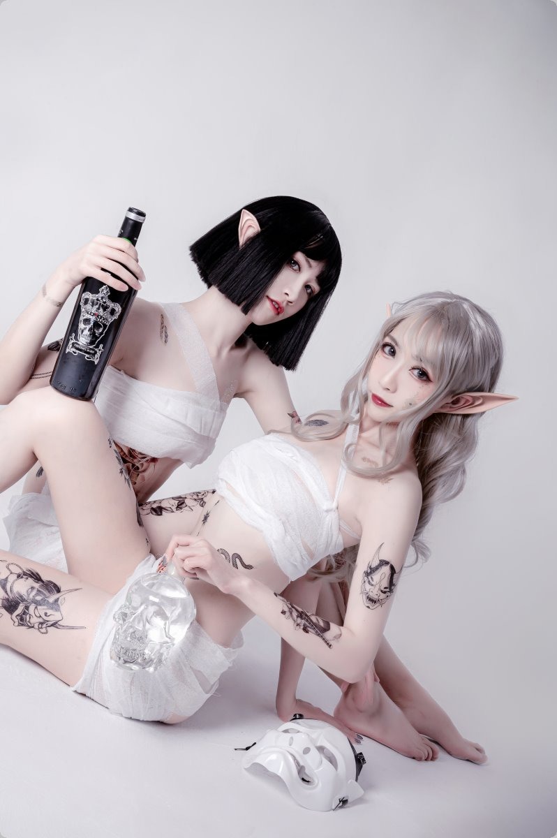 Cos阮邑Fairy绑带和武士41P精修版