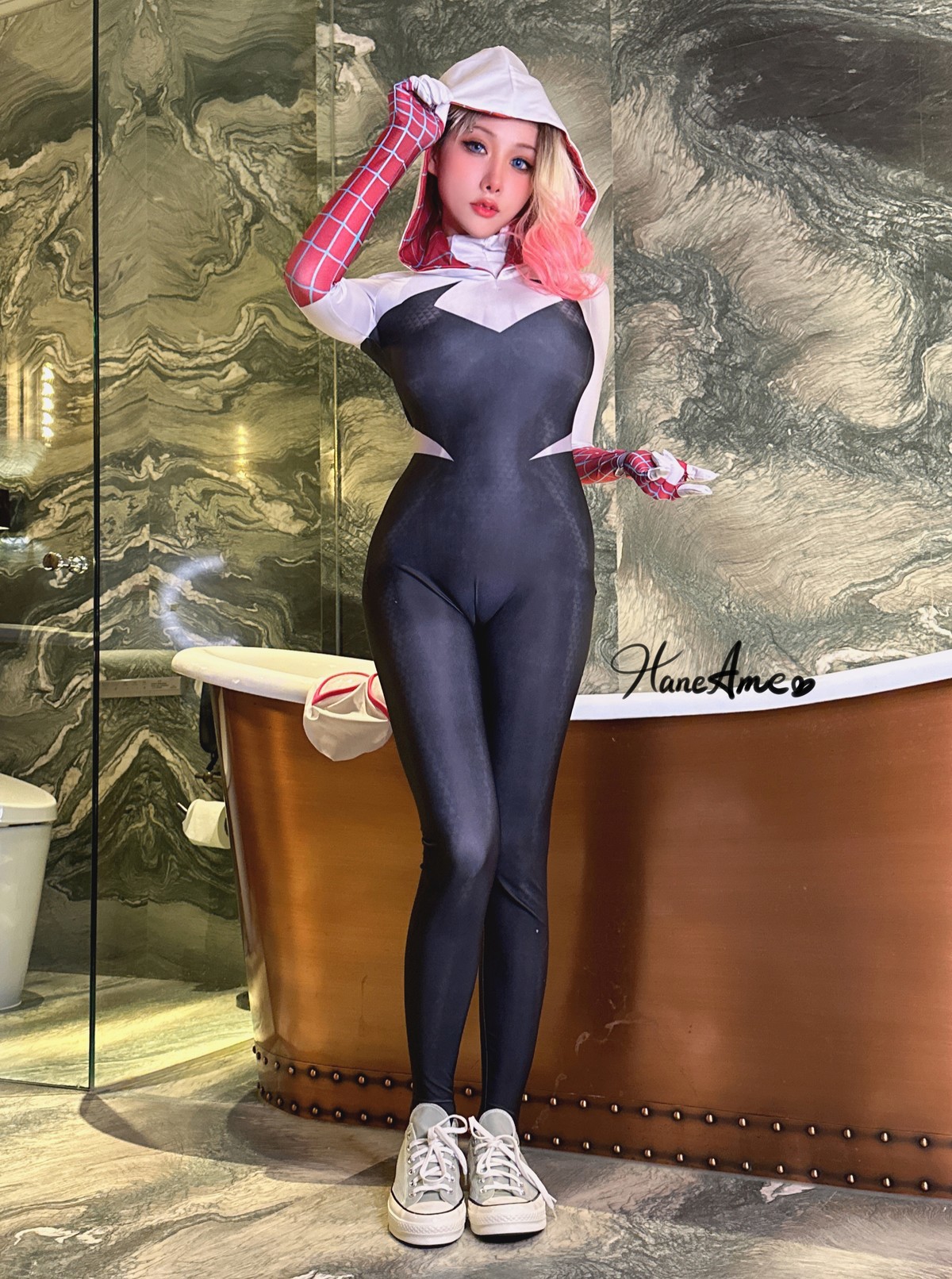 Cosplay雨波HaneAmeGwenSpiderMan高清全套