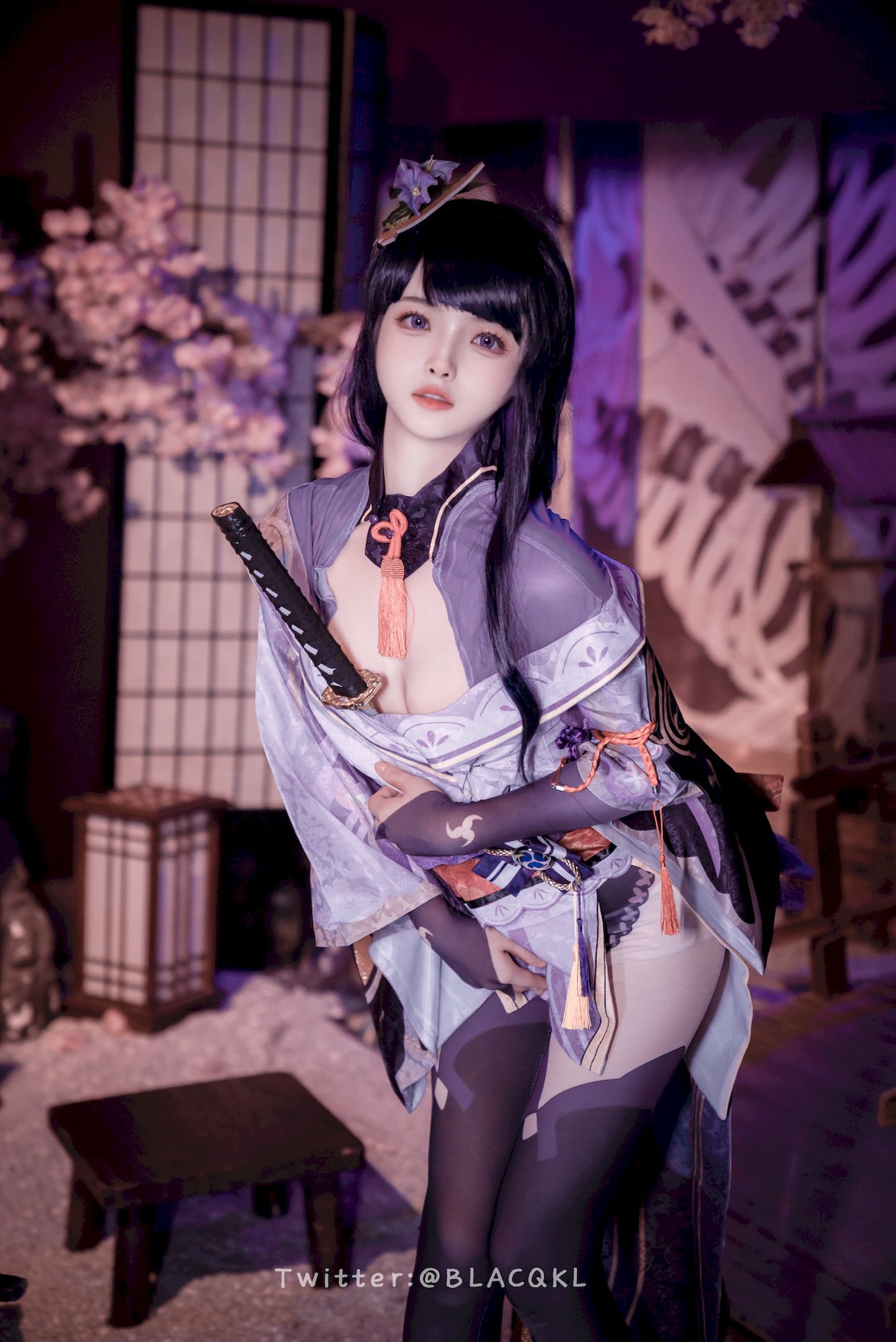 Cosplay白莉愛吃巧克力雷電將軍原版写真