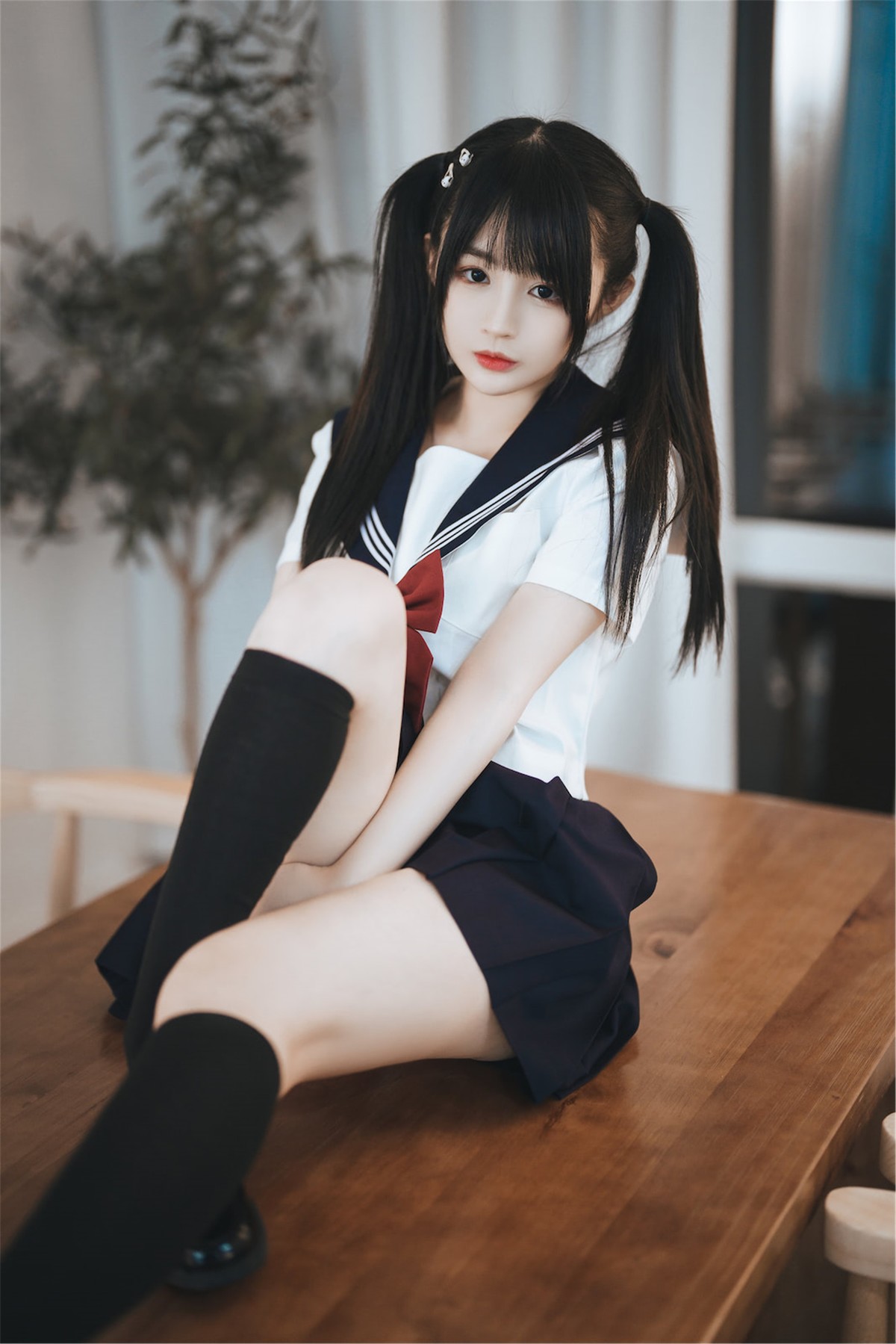 Cosplay桜井宁宁双马尾JK全新上线