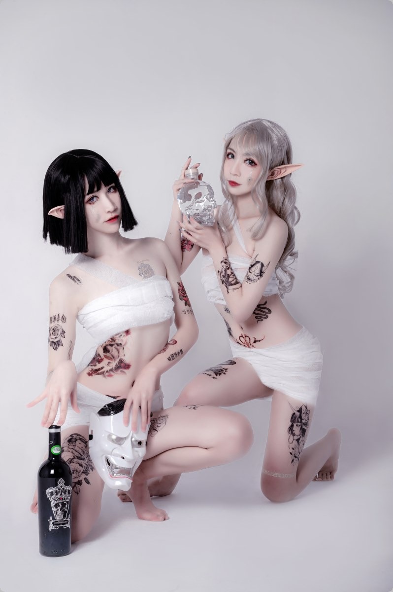 Cos阮邑Fairy绑带和武士41P精修版