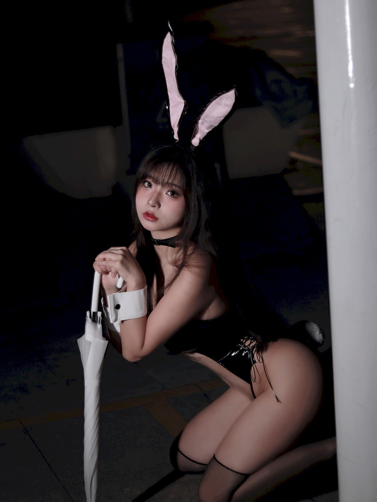 CosplayYuuhui玉汇雨中透明兔女郎稀有资源