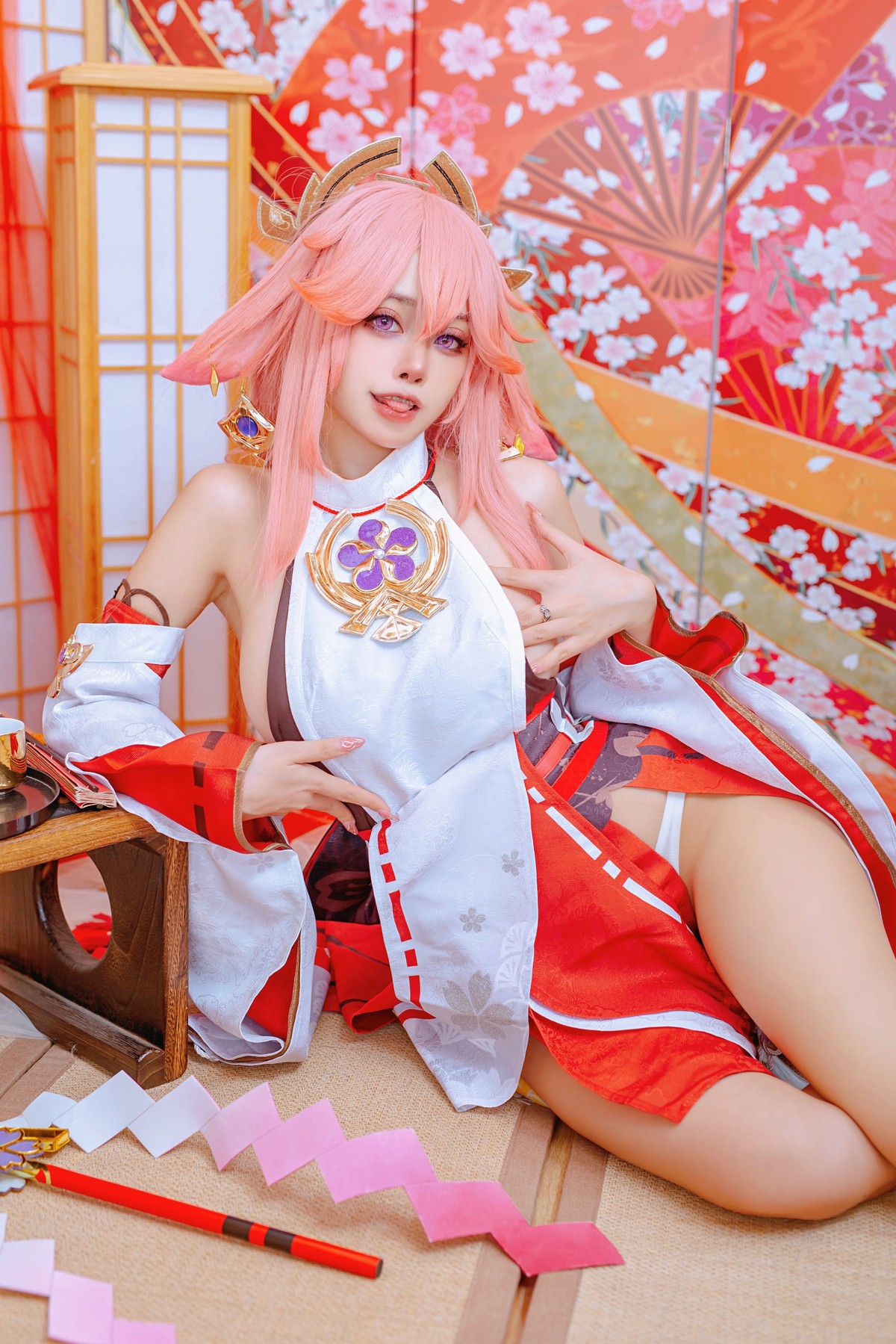 Cosplay日本性感萝莉Byoru八重神子雷電将軍Set01在线预览