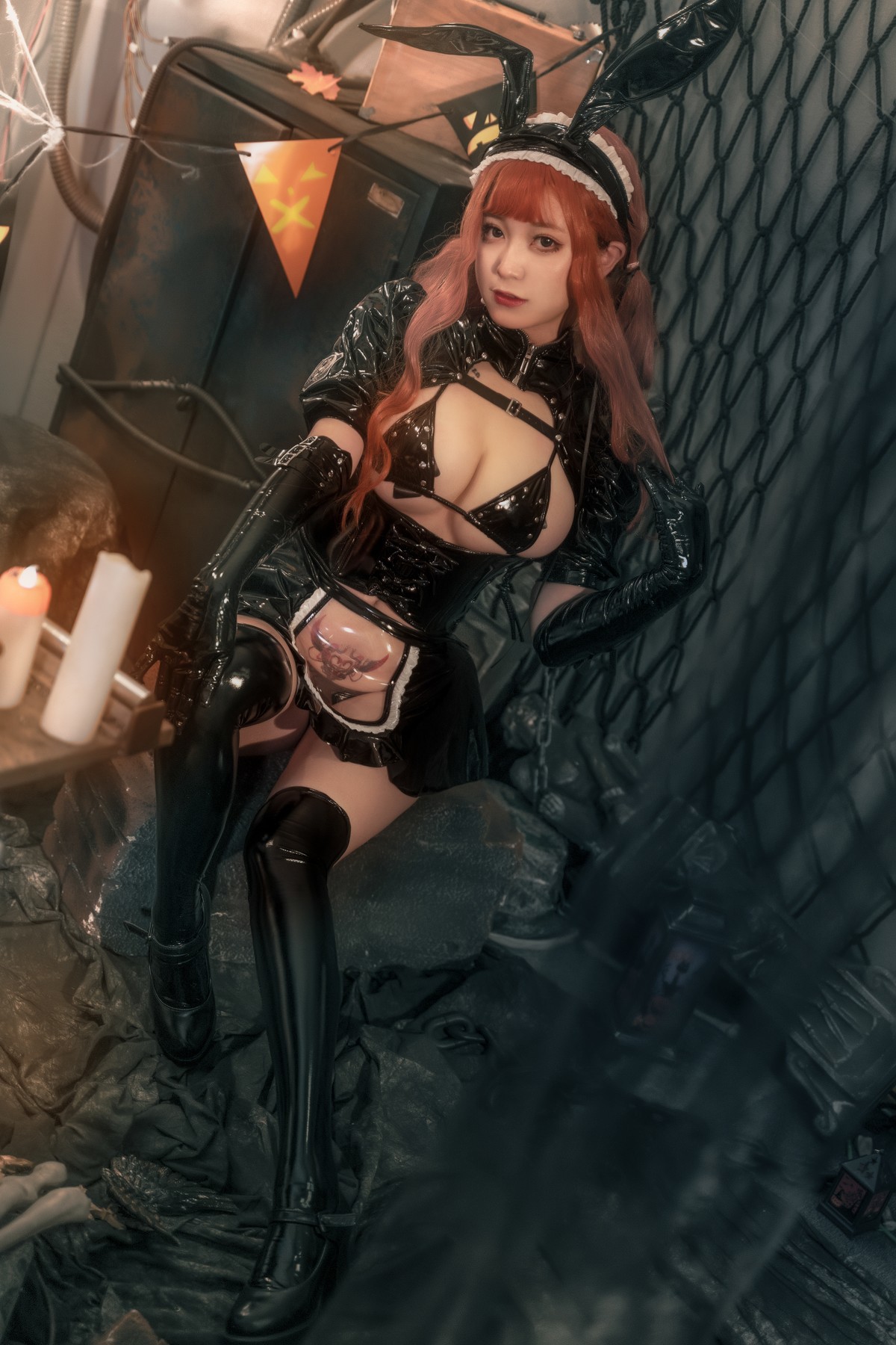 Cosplay奇行家狗崽漆皮兔女仆热门合集