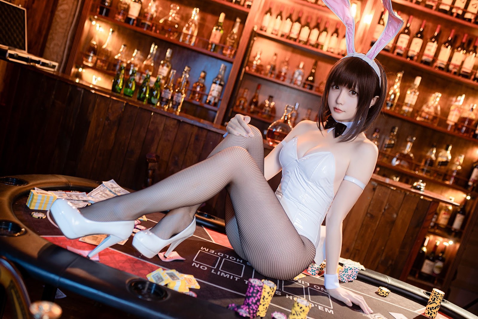 Cosplay星之迟迟Hoshilily加藤惠兔女郎免费福利