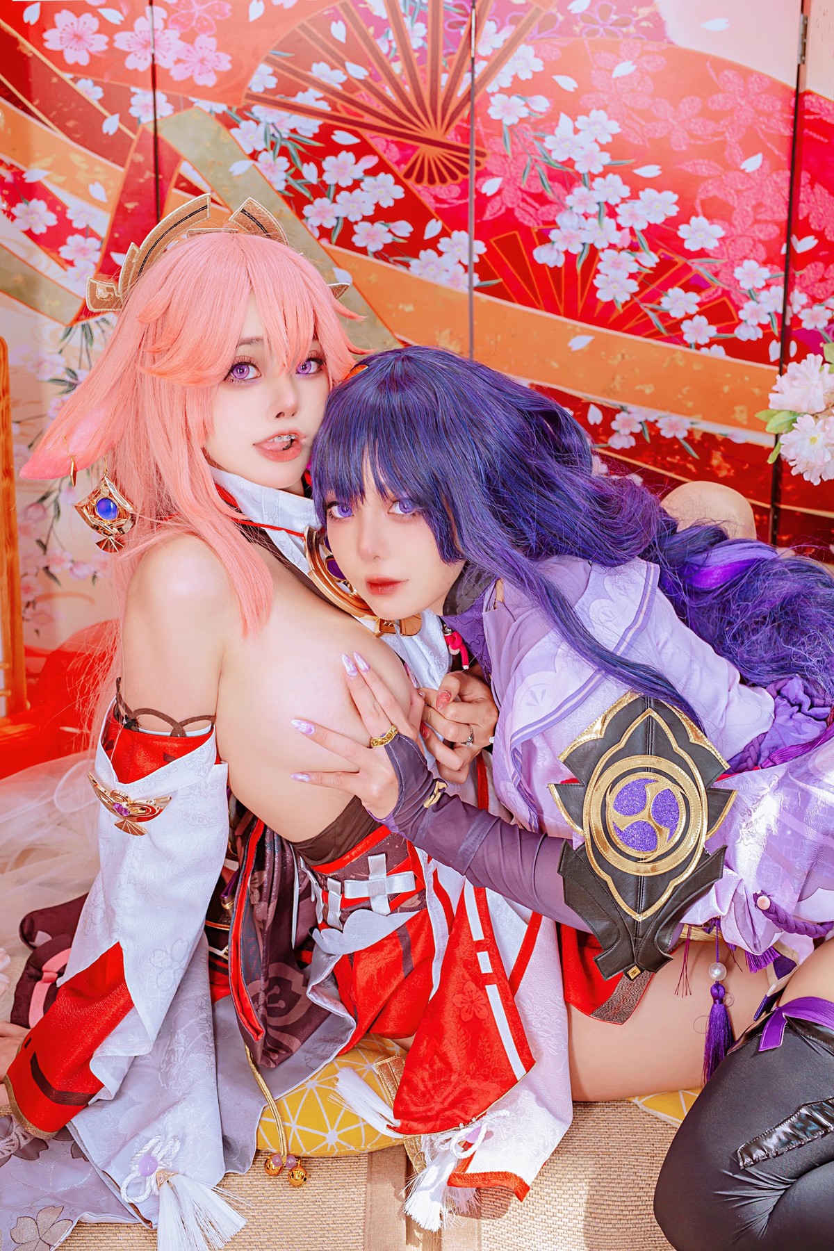 Cosplay日本性感萝莉Byoru八重神子雷電将軍Set01在线预览