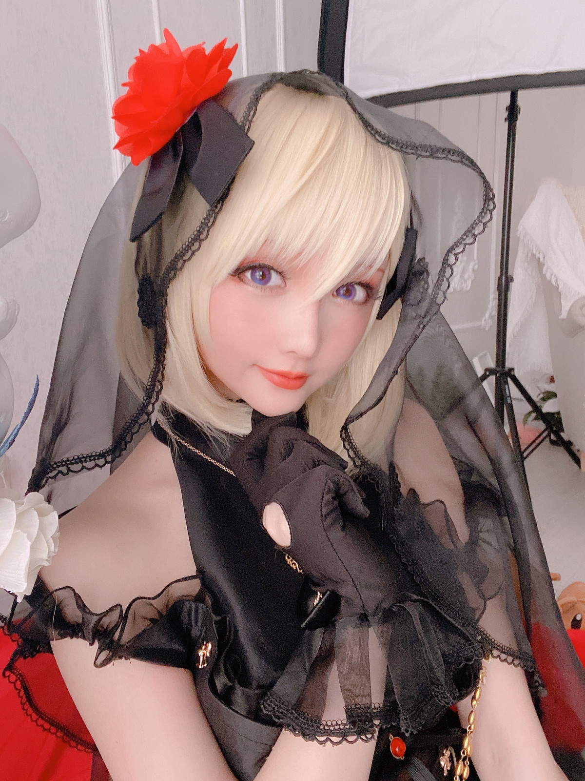 Cosplay星之迟迟HoshililyZ23婚纱4K图集