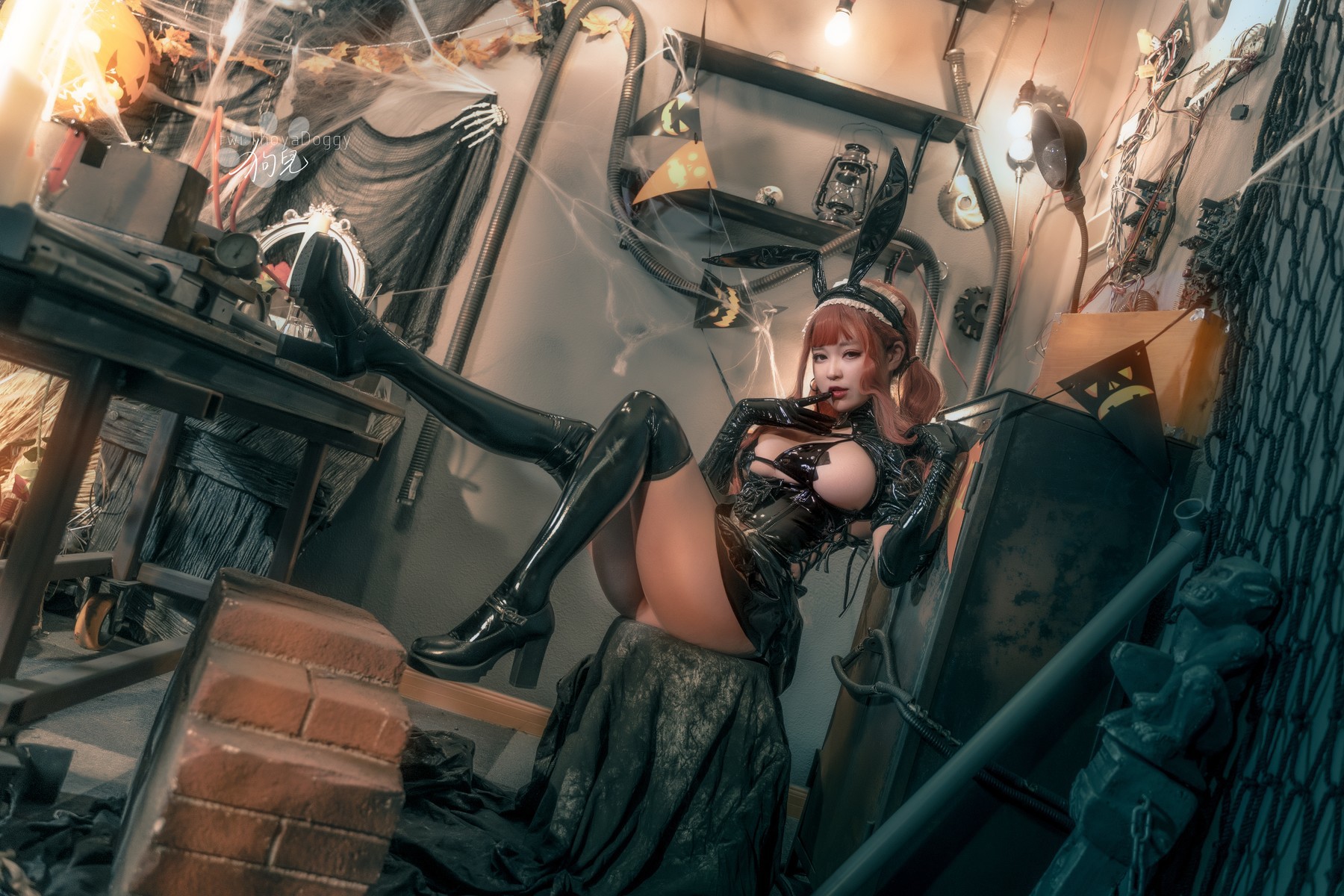 Cosplay奇行家狗崽漆皮兔女仆热门合集