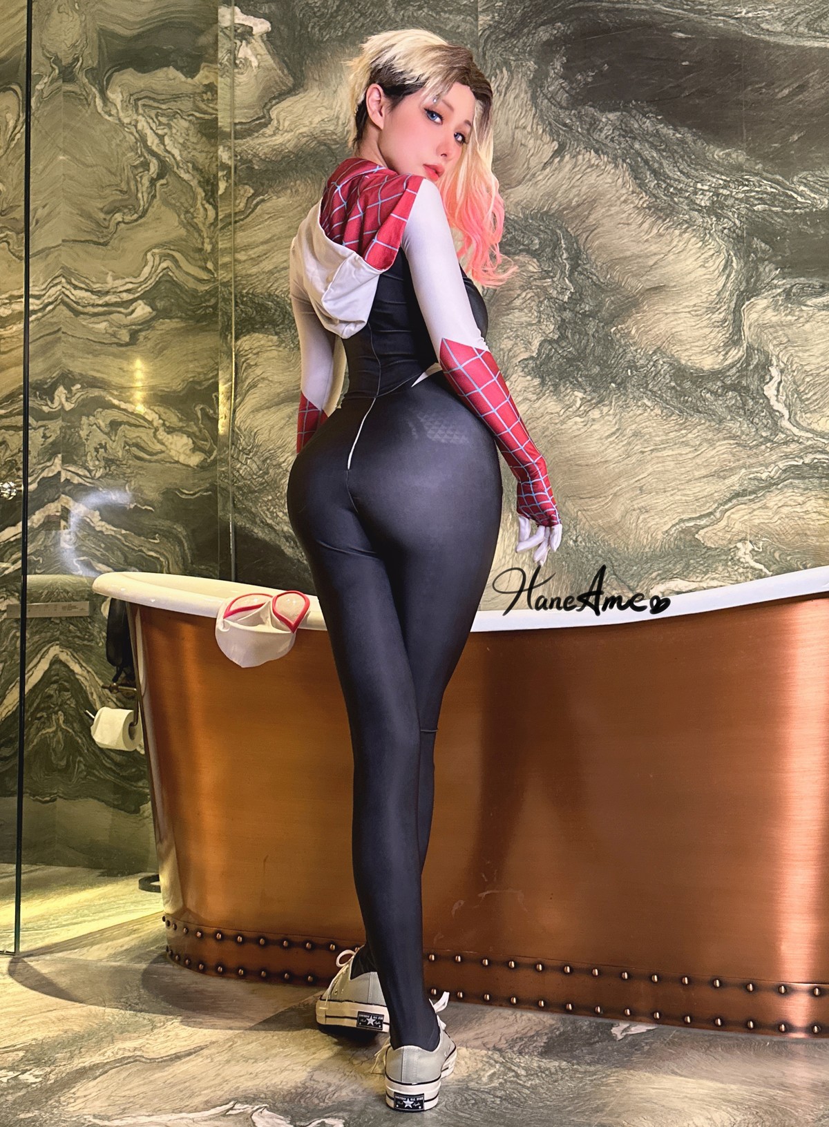 Cosplay雨波HaneAmeGwenSpiderMan高清全套