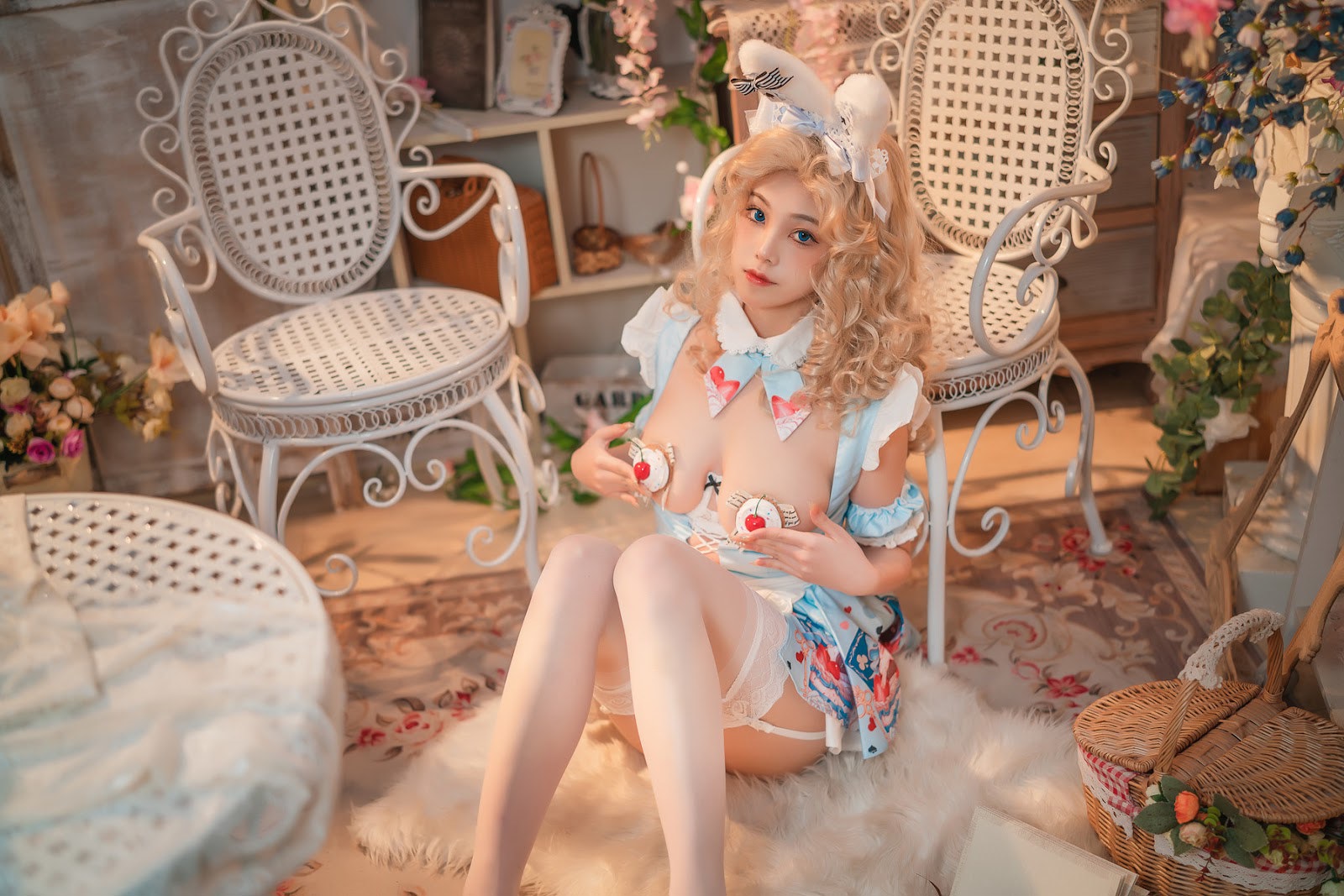 Cosplay蜜汁猫裘爱丽丝梦游仙境兔子先生热门合集