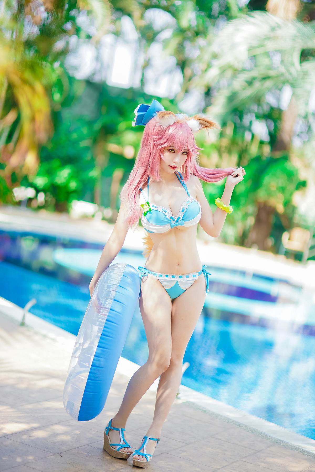 CosplayElyEE子玉藻前泳池写真集