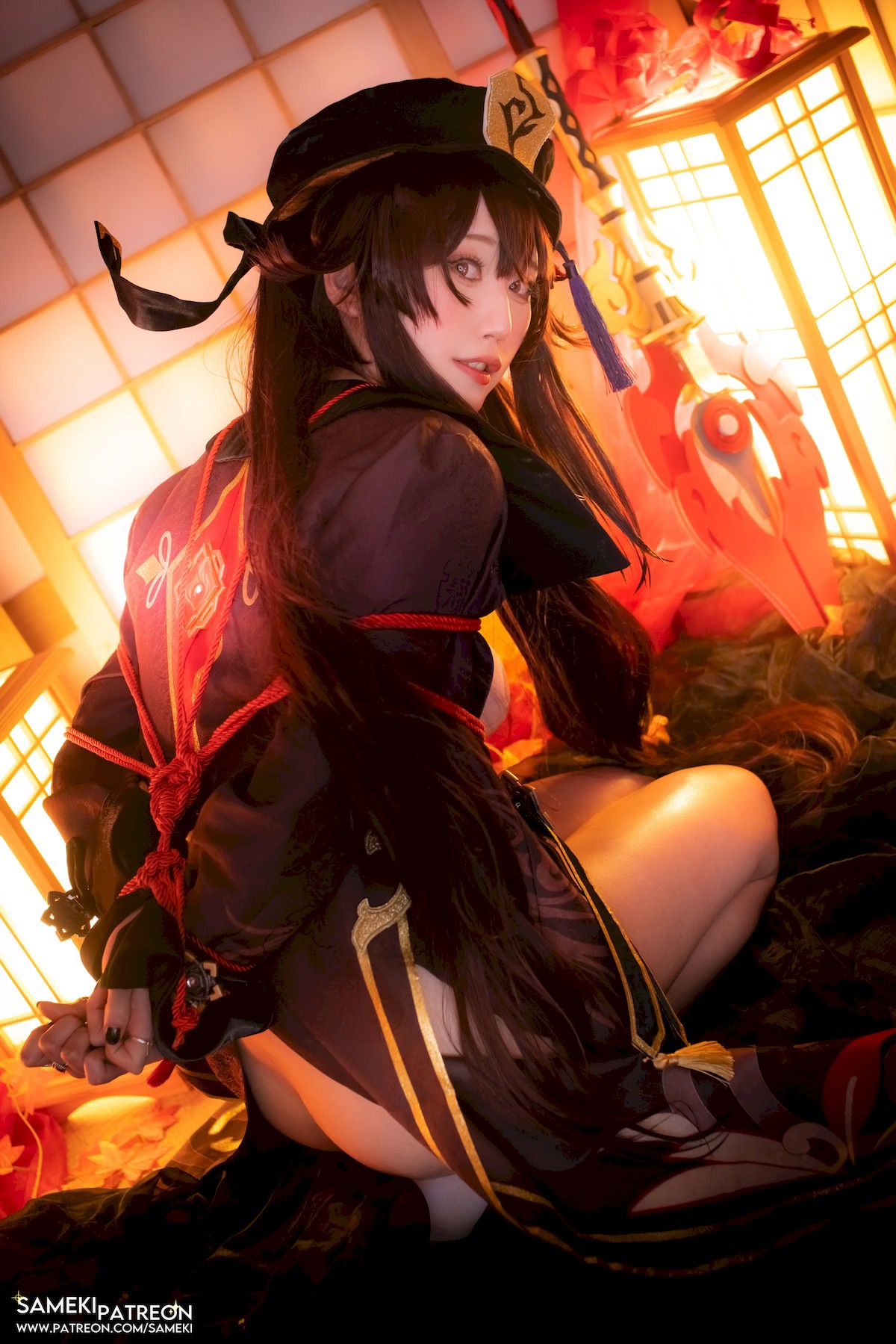 CosplaySAMEKIサメキ原神胡桃爆款写真