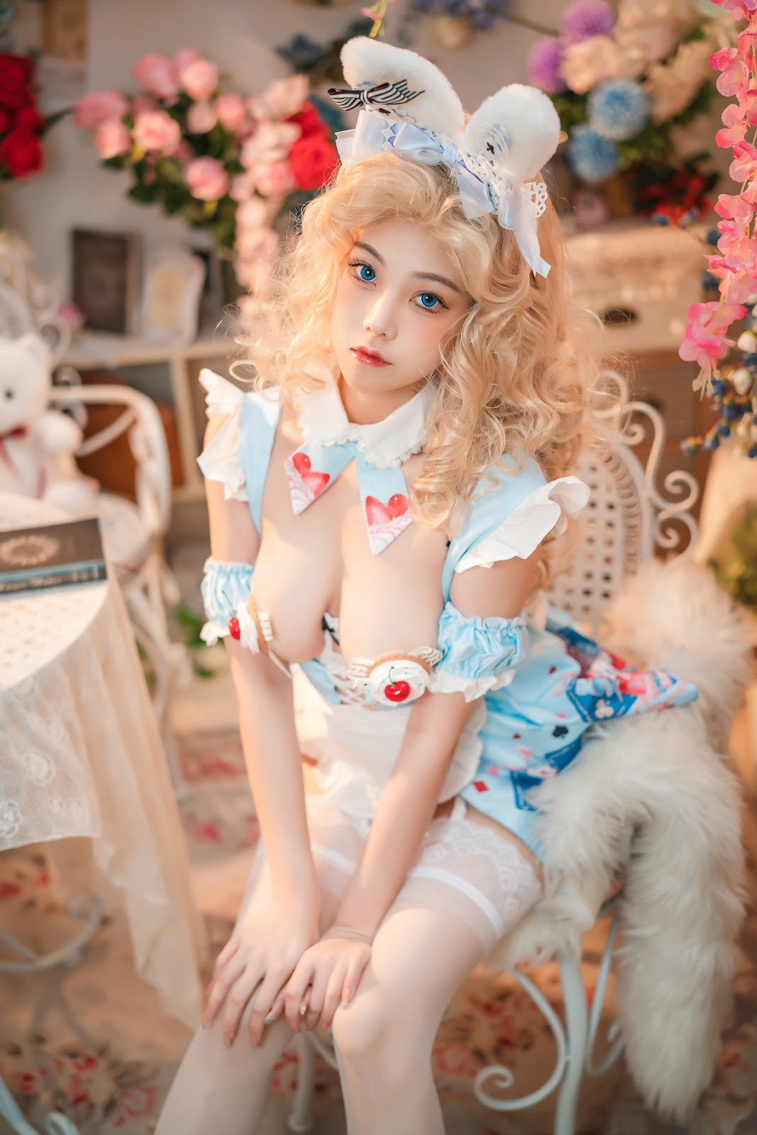 Cosplay蜜汁猫裘爱丽丝梦游仙境兔子先生热门合集