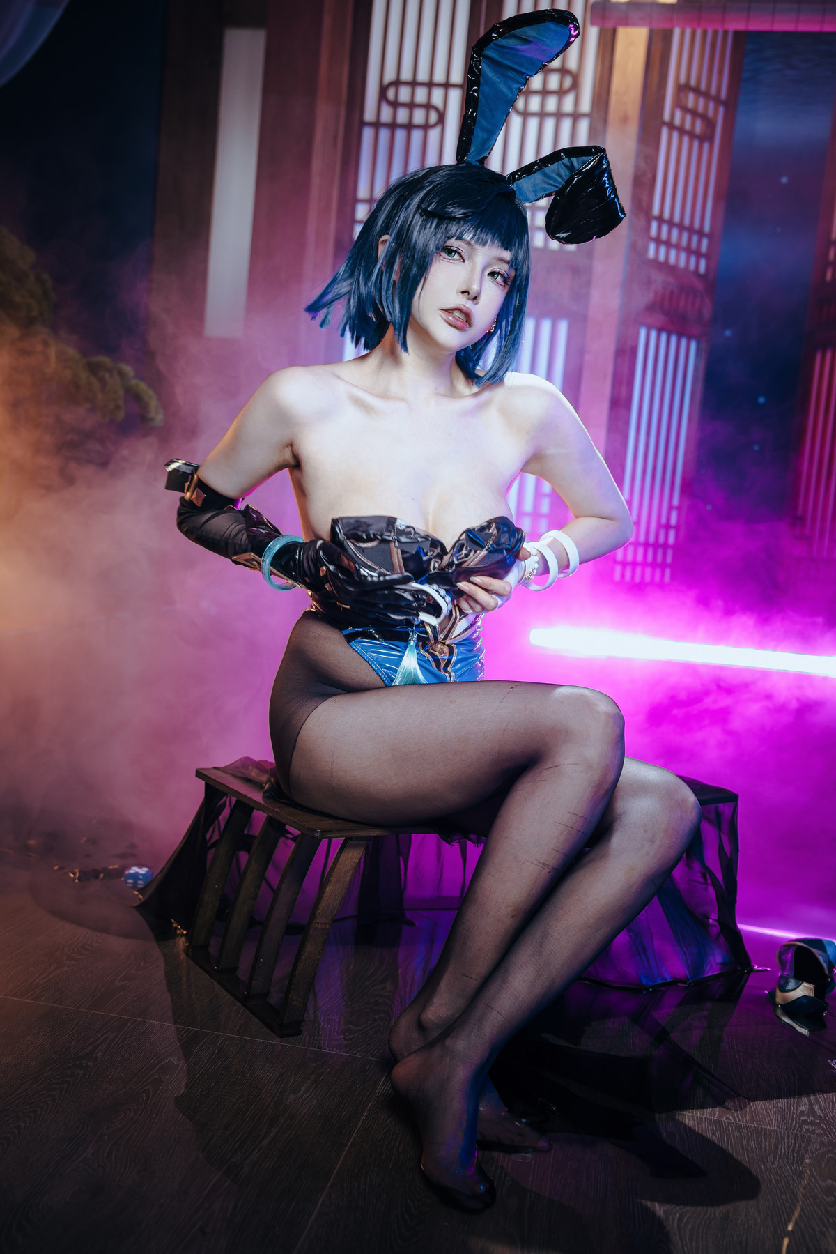 Cosplay夏小秋秋秋夜兰兔女郎Set02限时福利