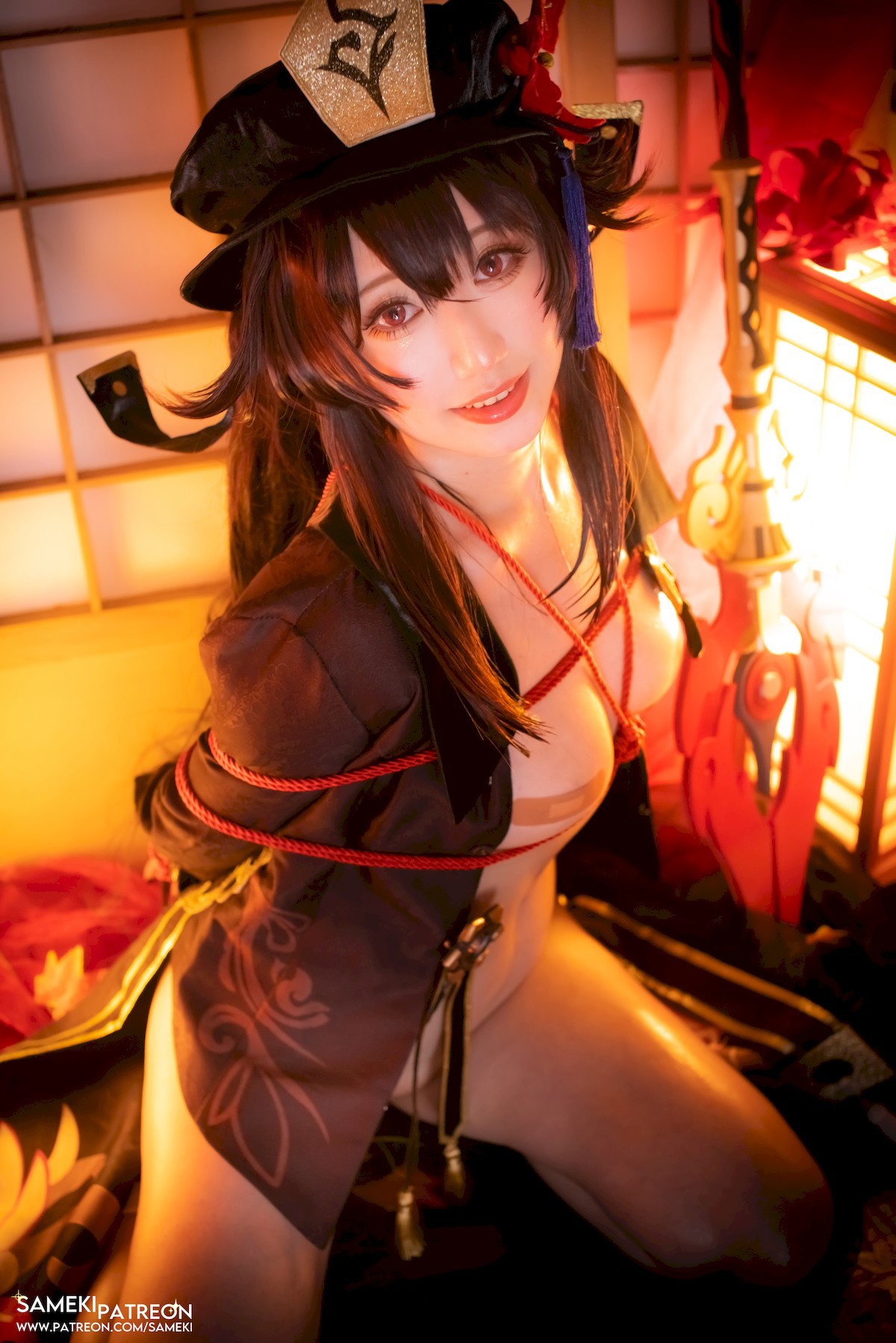 CosplaySAMEKIサメキ原神胡桃爆款写真