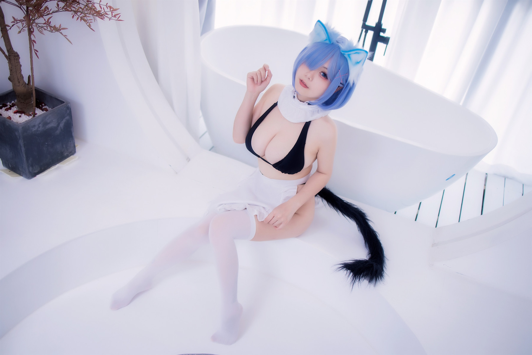 Cosplay末夜787蕾姆女仆泳装精品合集