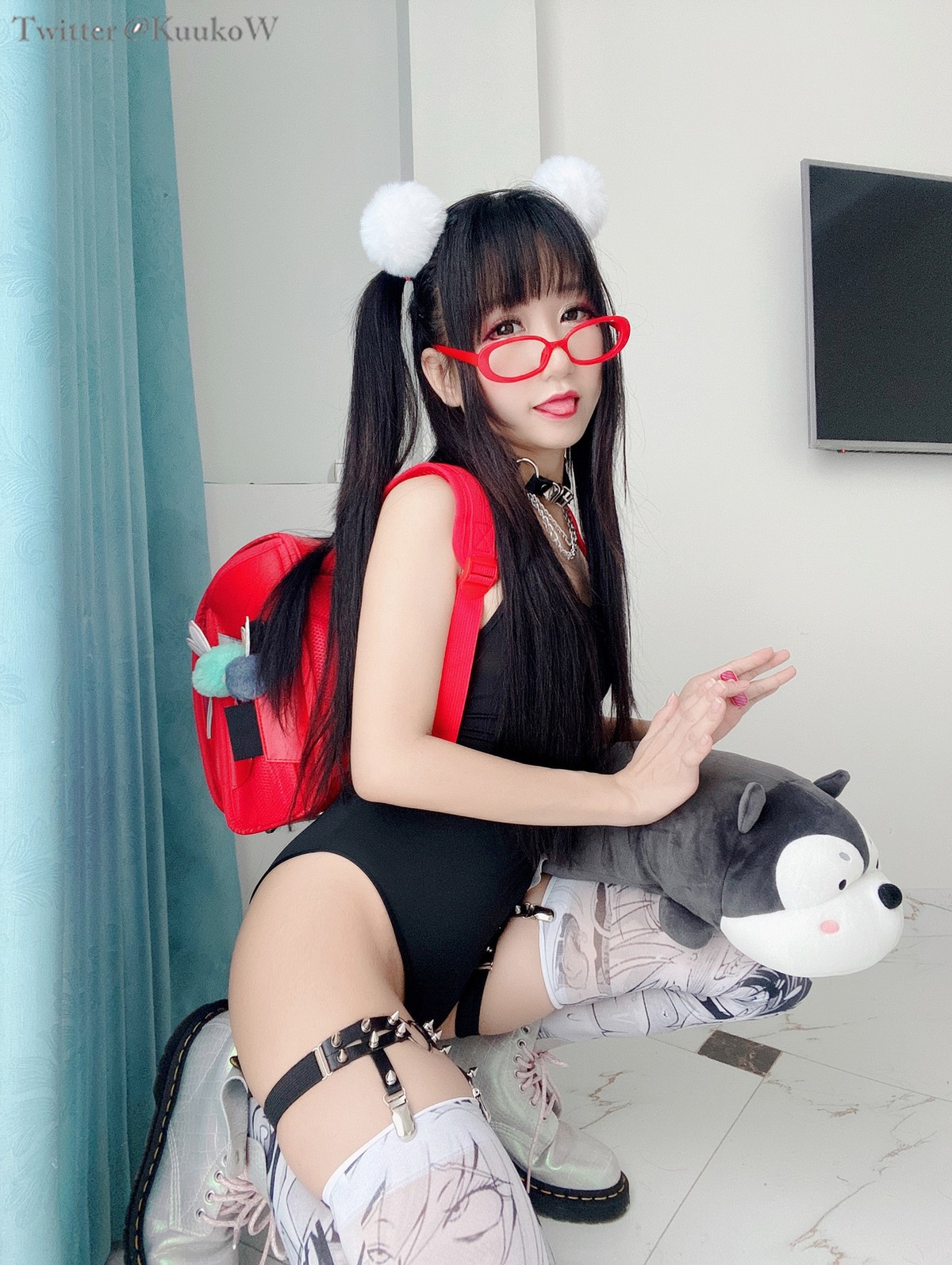 CosplayKuukoWクー子MeganeChan热门写真