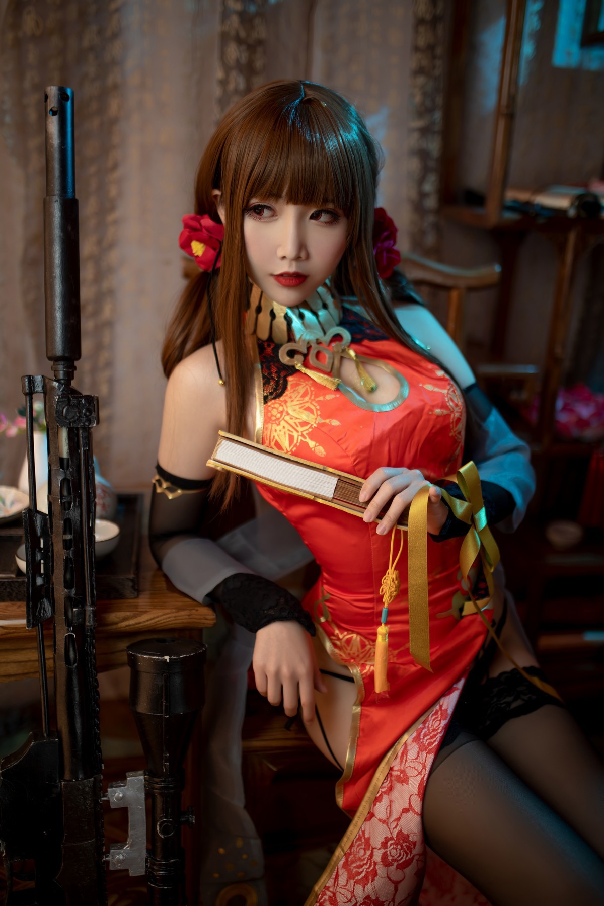 Cosplay面饼仙儿DSR50红牡丹今日更新