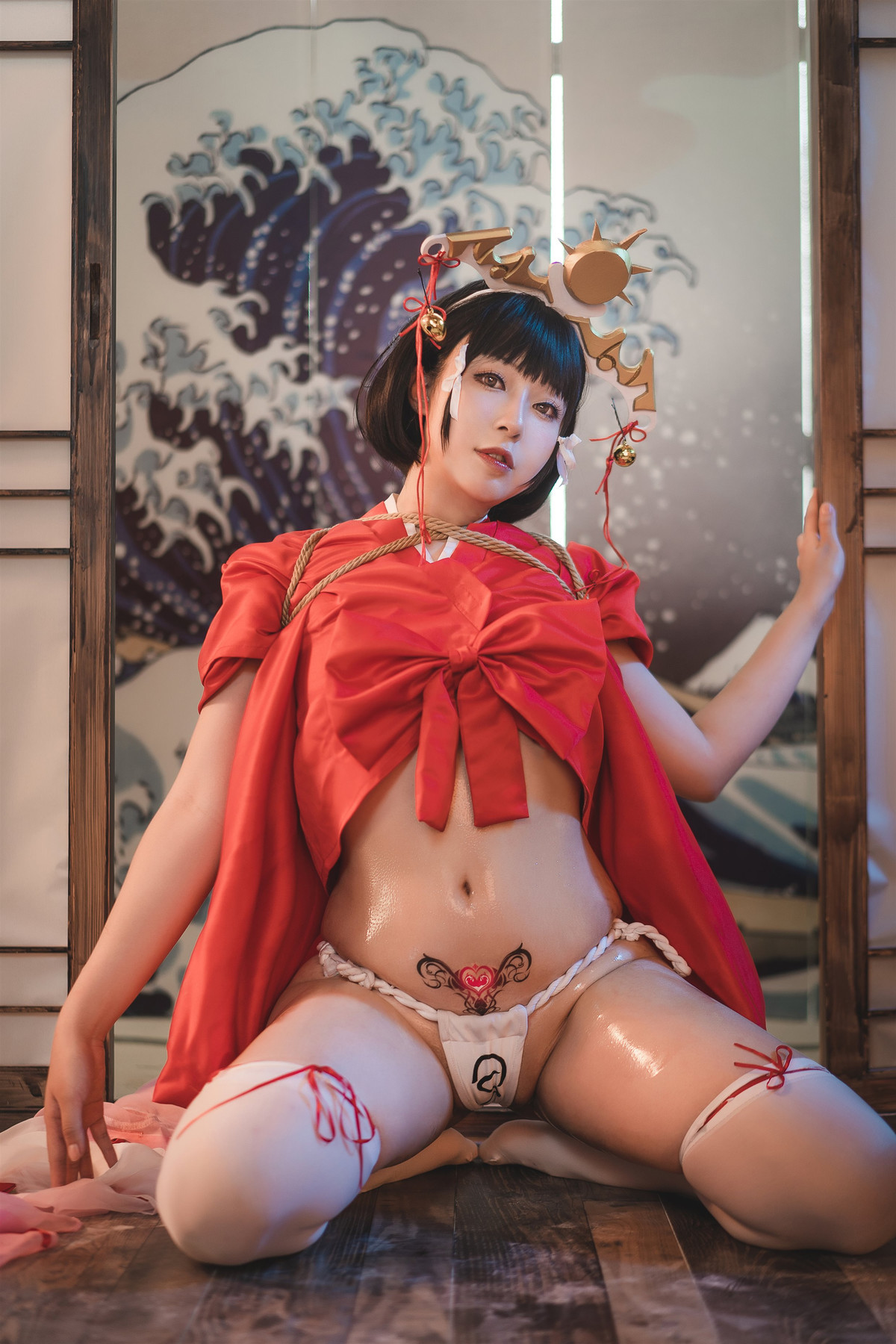Cosplay小容仔咕咕咕黑兽巫女辉夜作品集