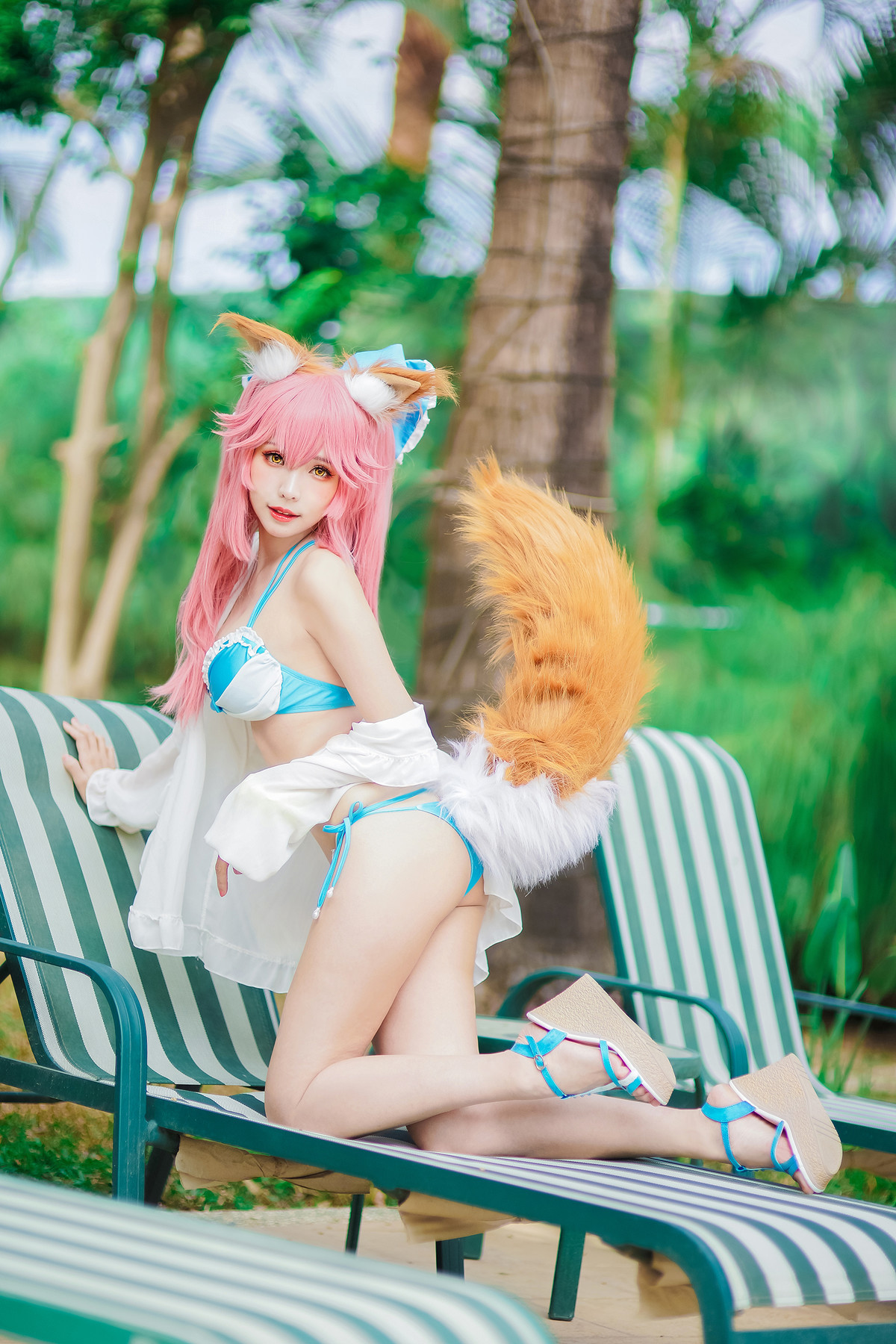 CosplayElyEE子玉藻前泳池写真集
