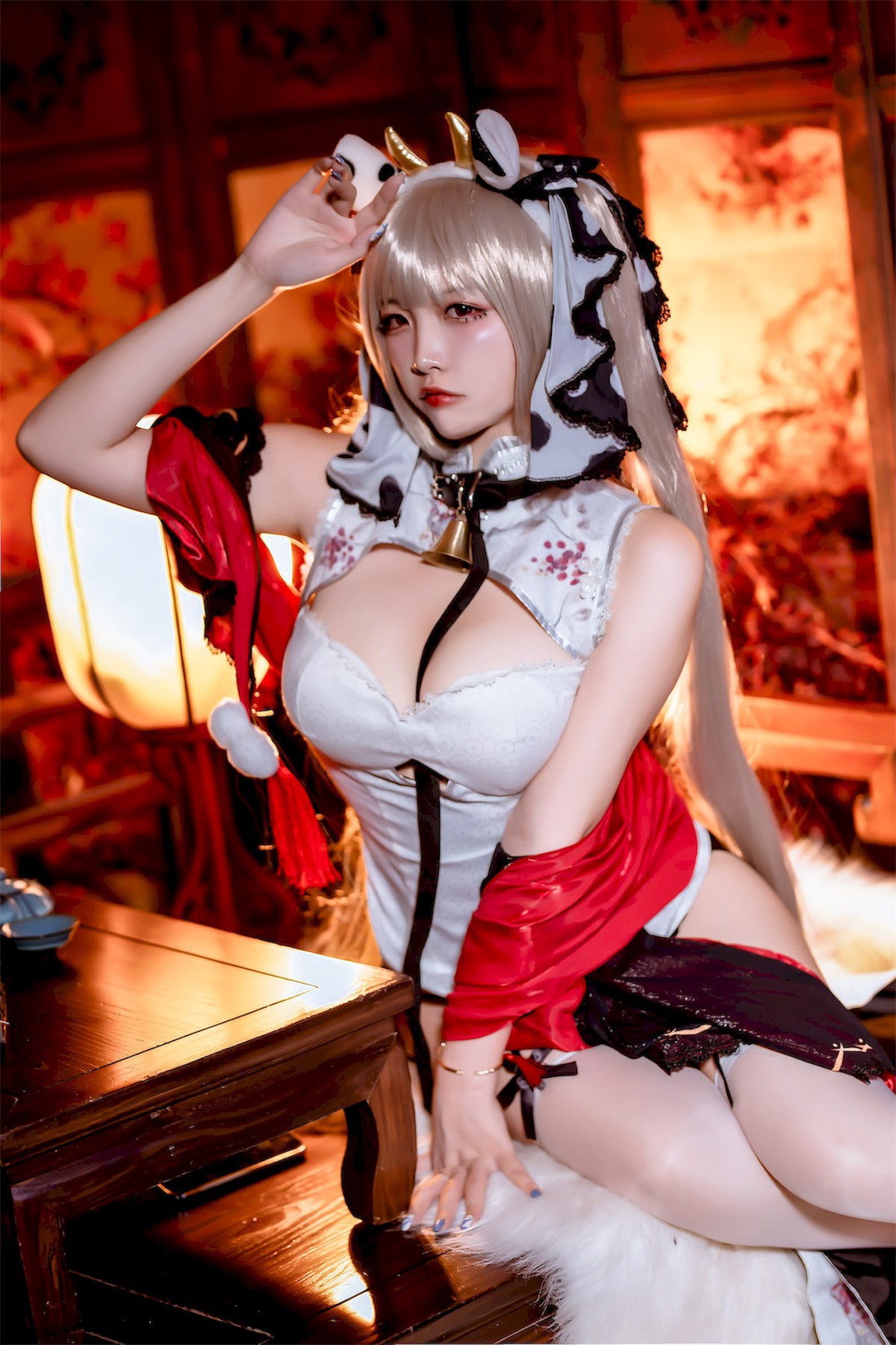 Cosplay二佐Nisa碧蓝航线可畏旗袍独家发布