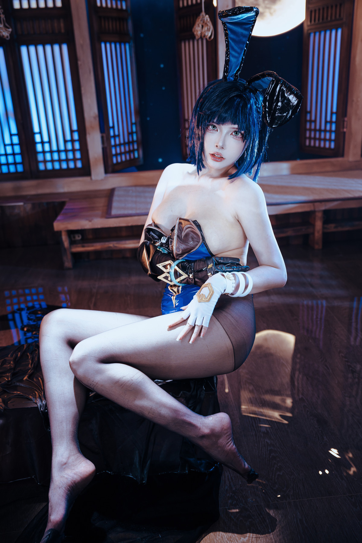 Cosplay夏小秋秋秋夜兰兔女郎Set02限时福利