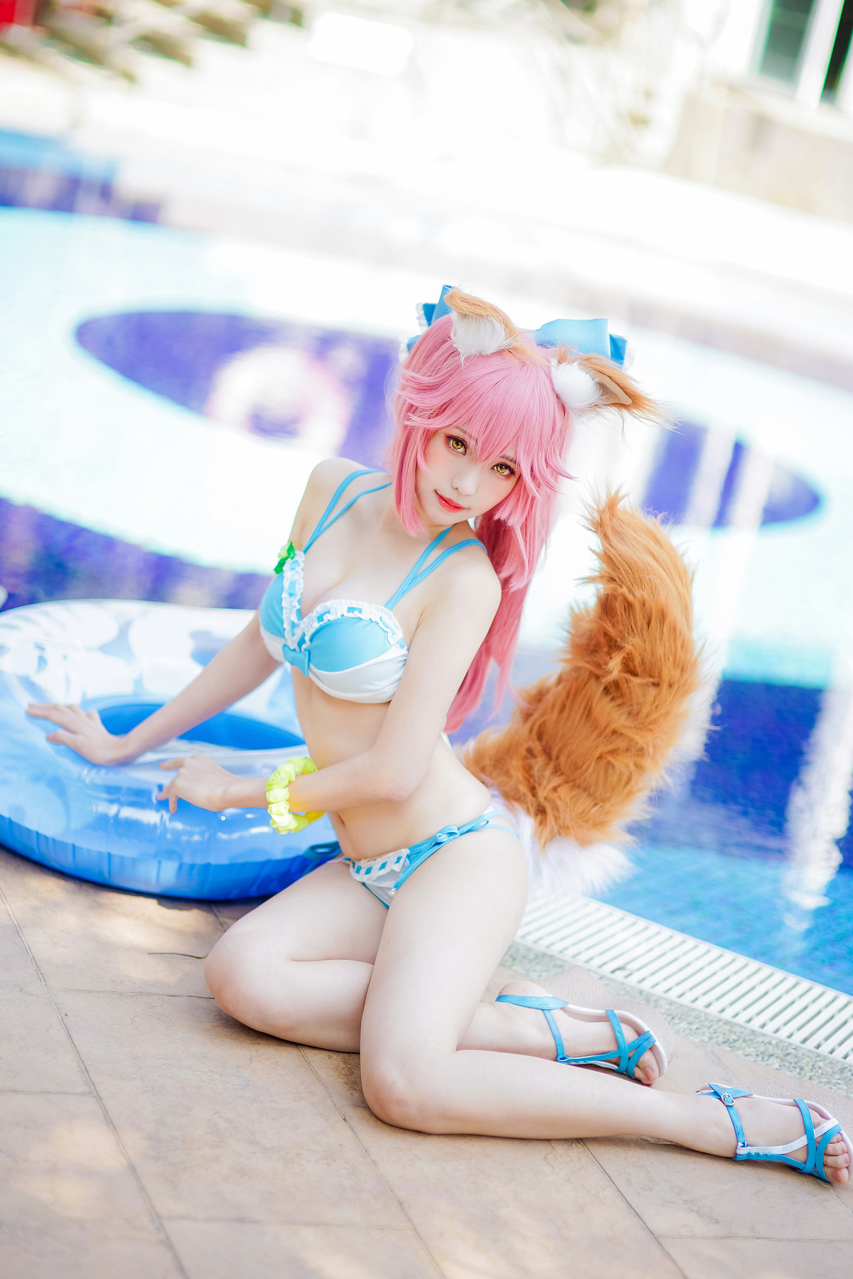 CosplayElyEE子玉藻前泳池写真集