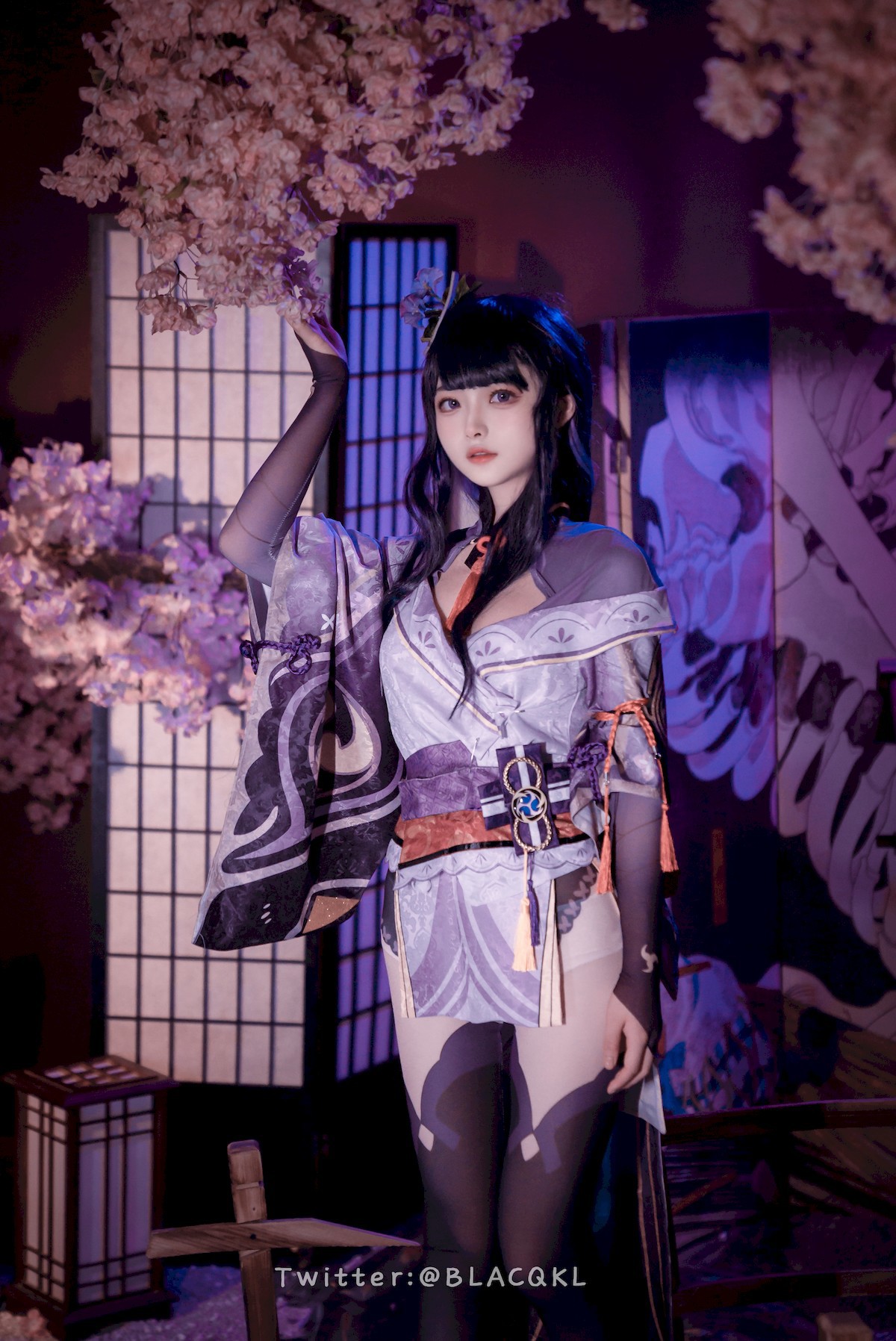 Cosplay白莉愛吃巧克力雷電將軍原版写真
