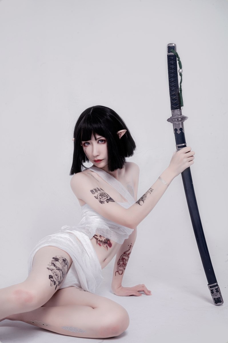 Cos阮邑Fairy绑带和武士41P精修版