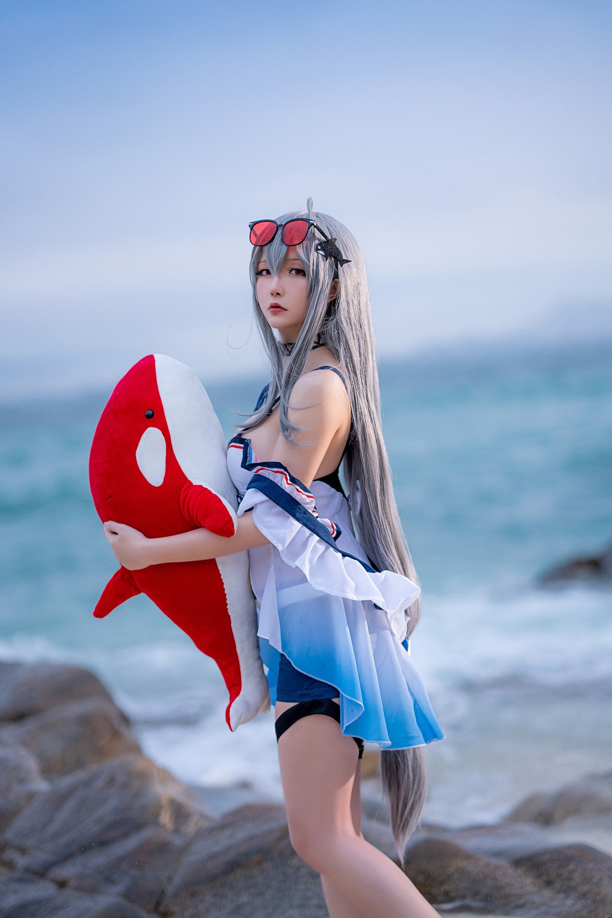 Cosplay星之迟迟Hoshilily斯卡蒂网红写真
