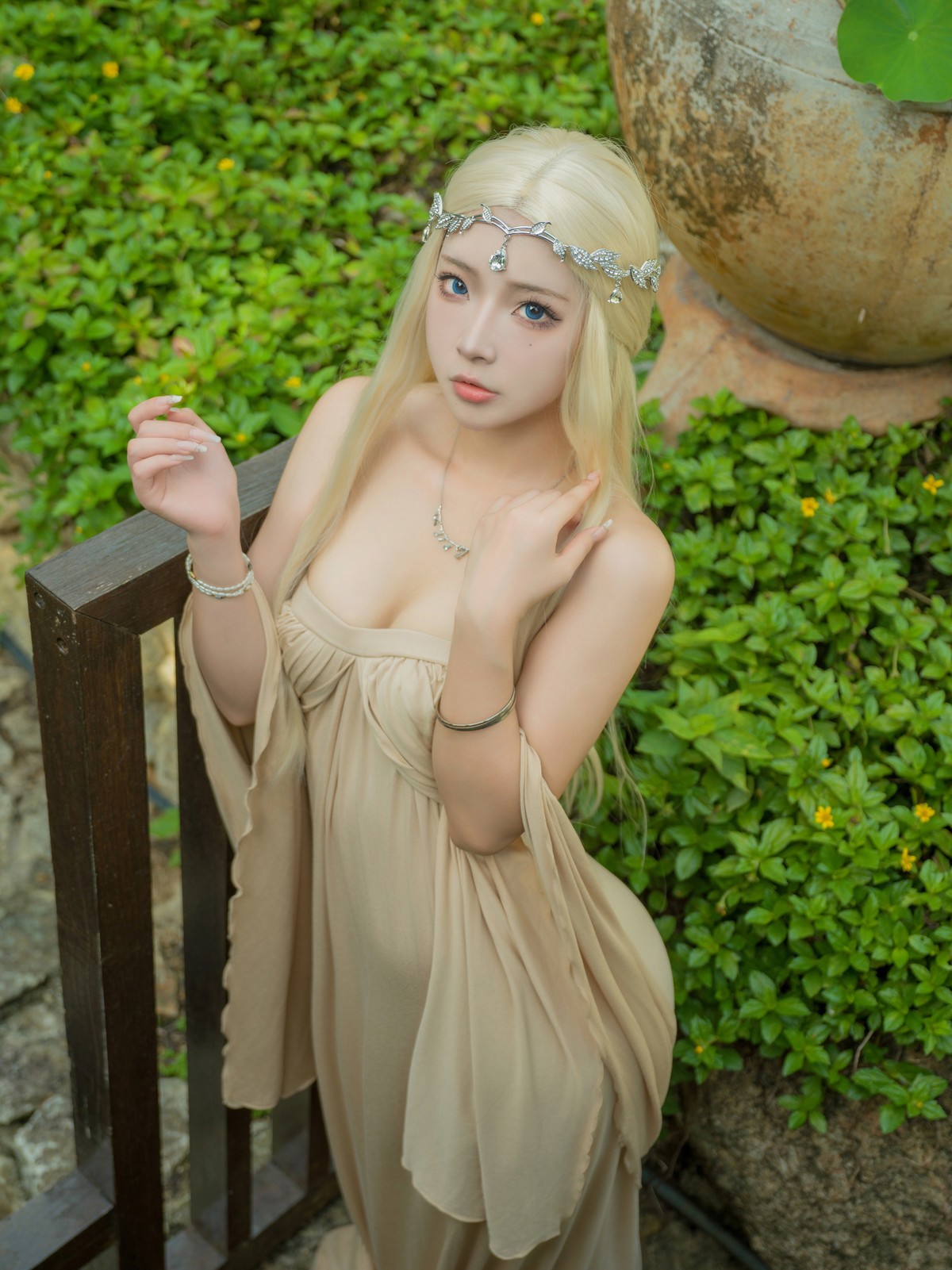CosplayYuuhui玉汇埃尔夫伍德绿Set01本周精选